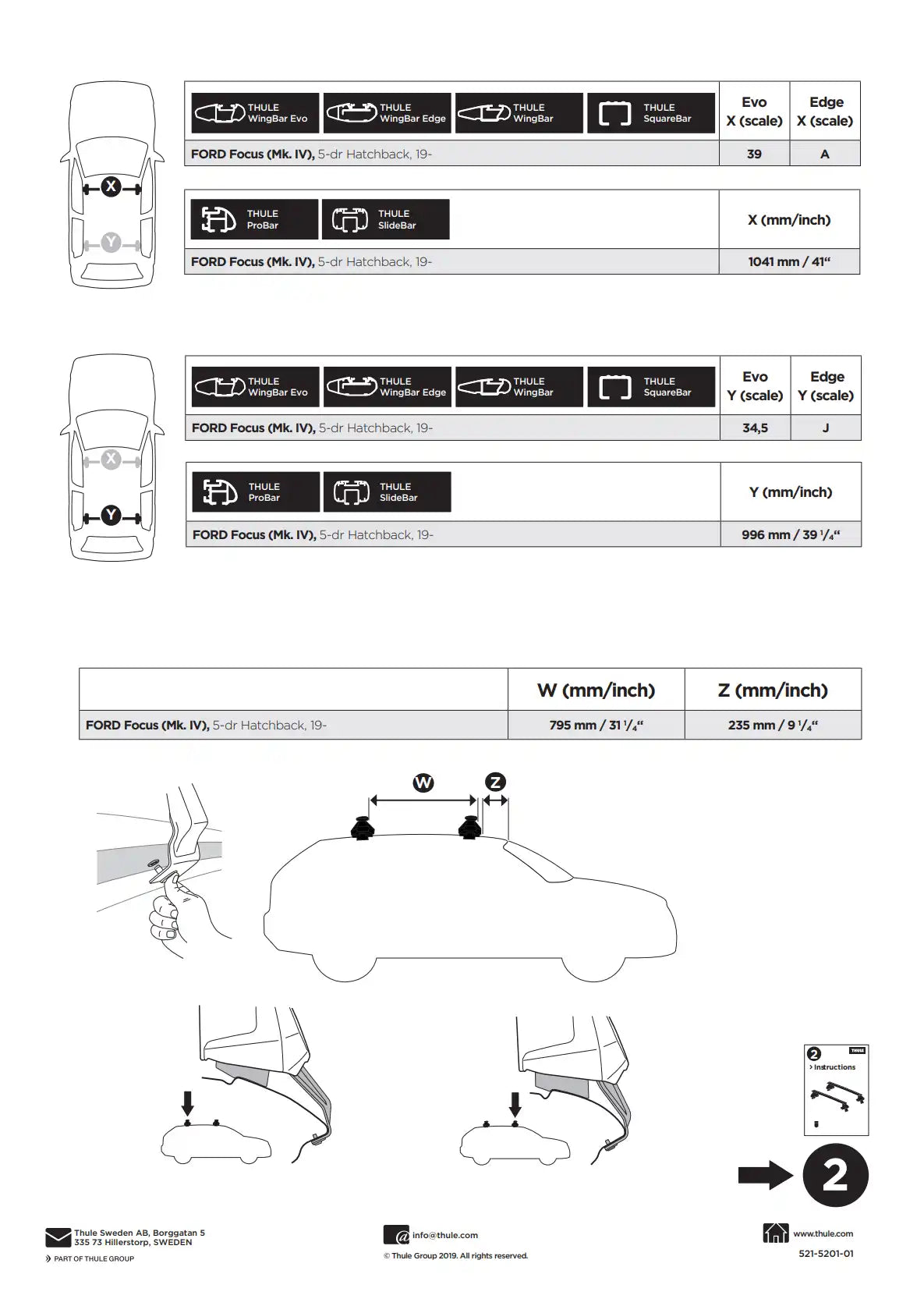 Kit Thule 145201 2 Manual