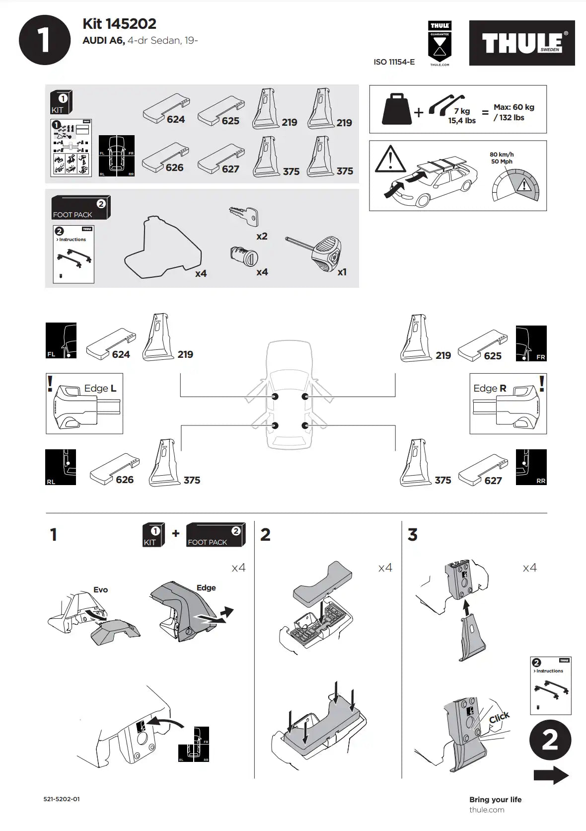 Kit Thule 145202 2 Manual
