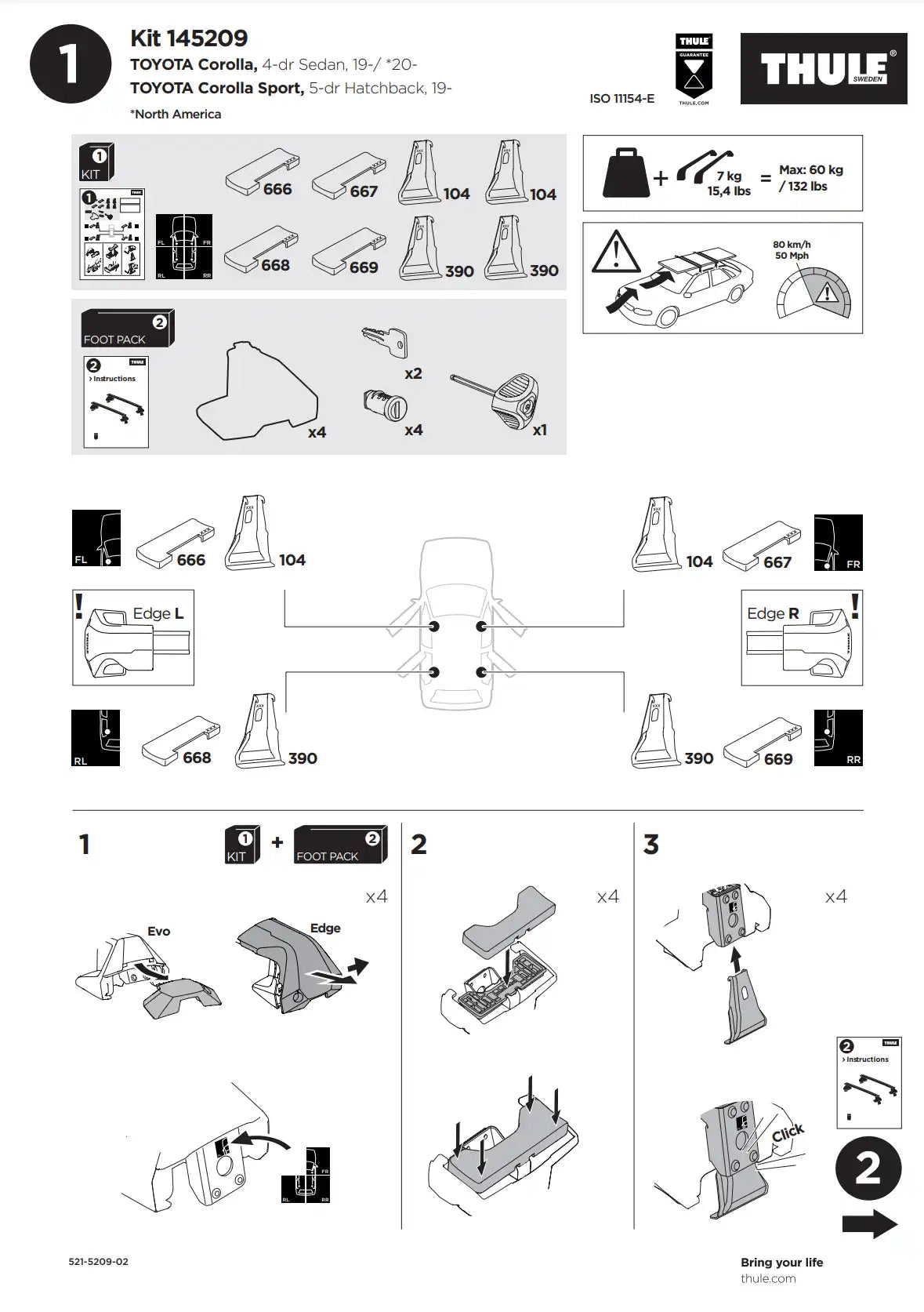 Kit Thule 145209 2 Manual