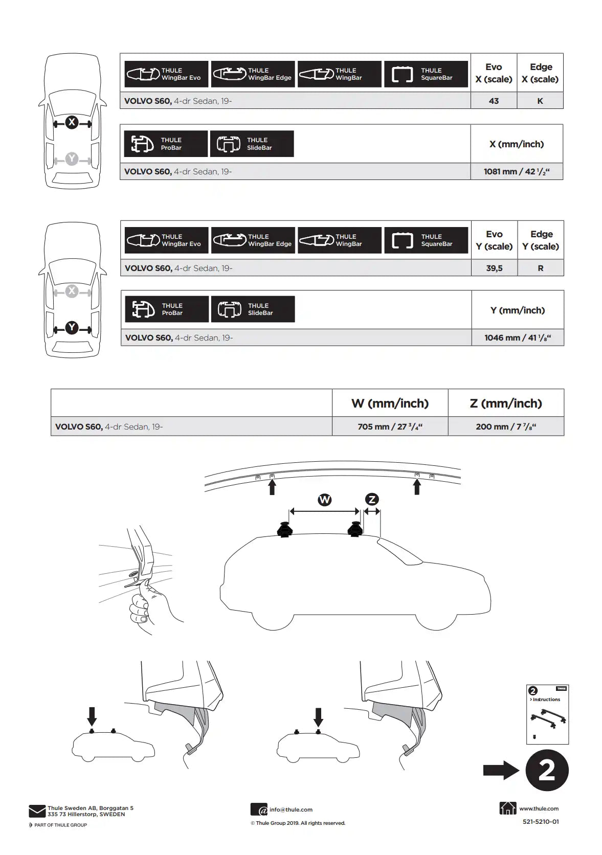 Kit Thule 145210 1 Manual