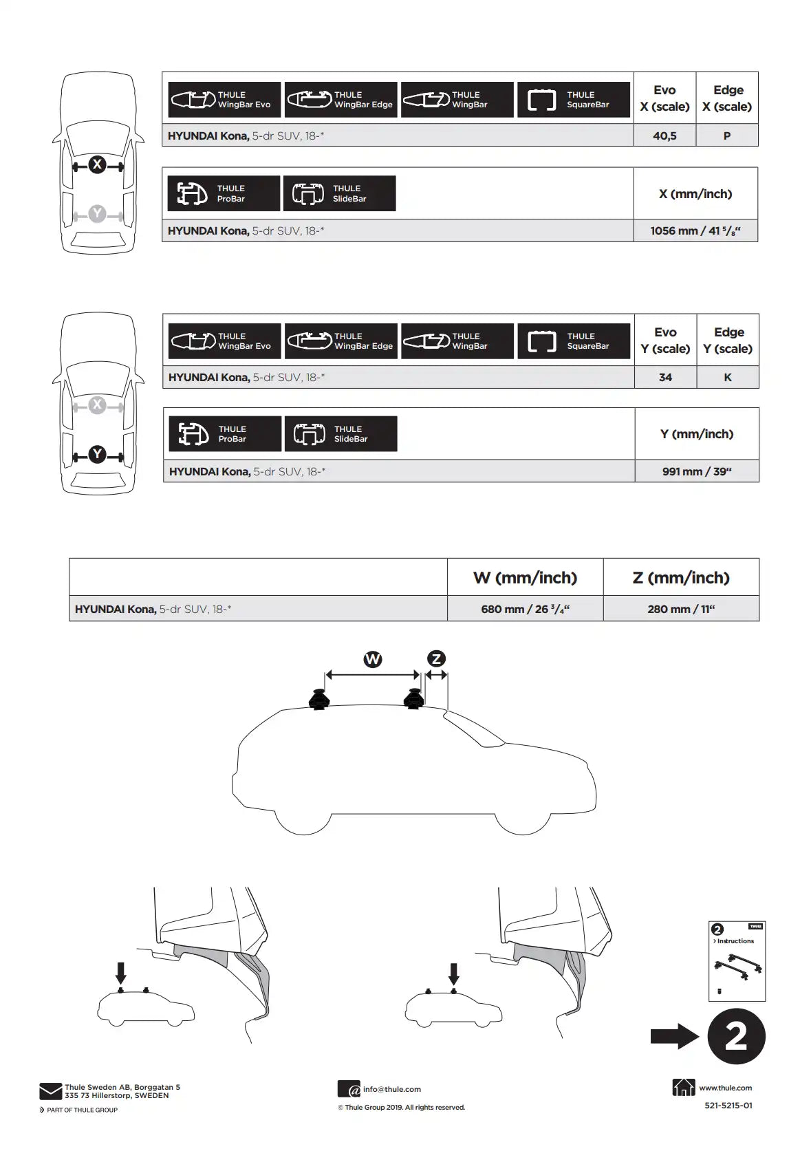 Kit Thule 145215 1 Manual