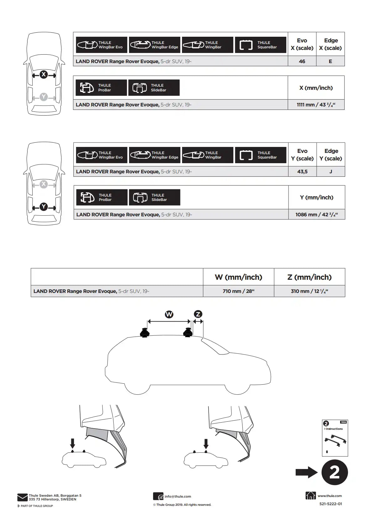 Kit Thule 145222 1 Manual