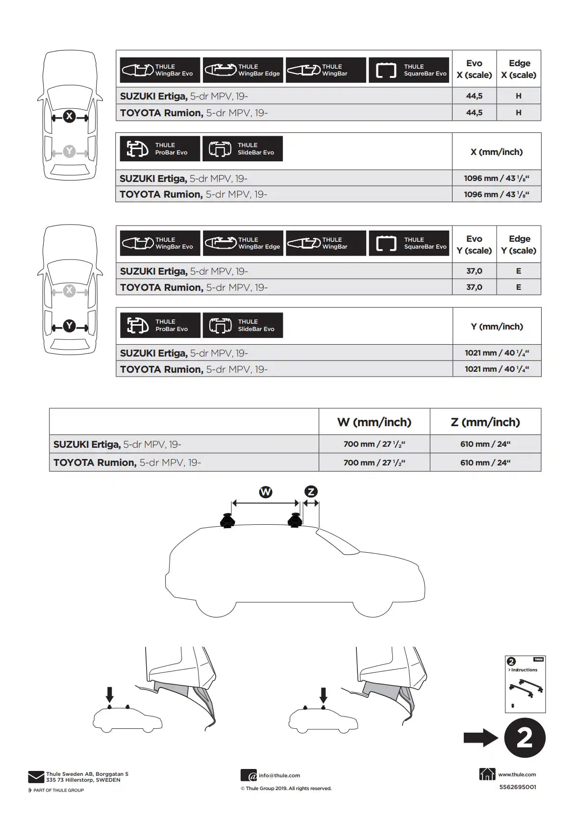 Kit Thule 145227 1 Manual