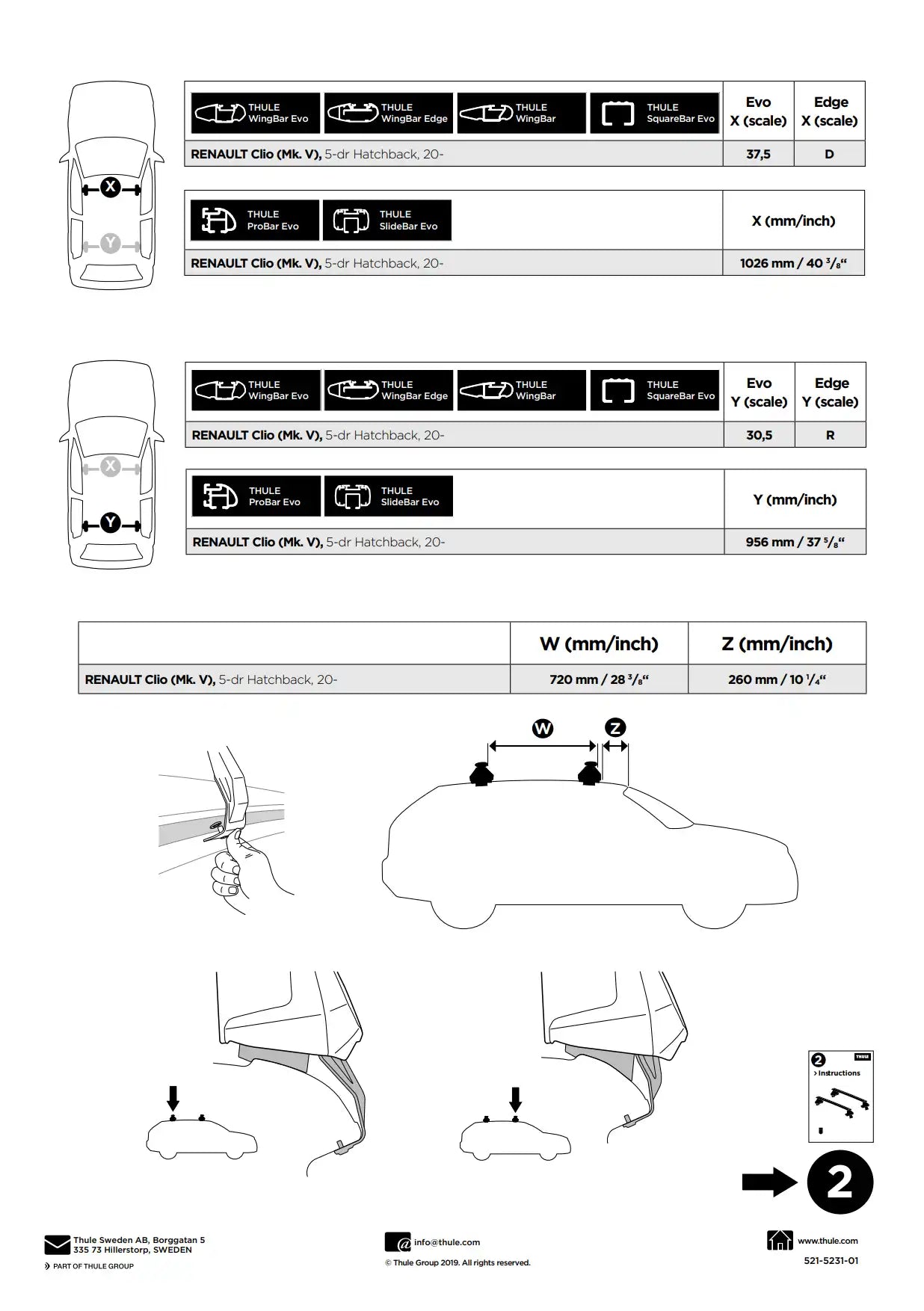 Kit Thule 145231 1 Manual