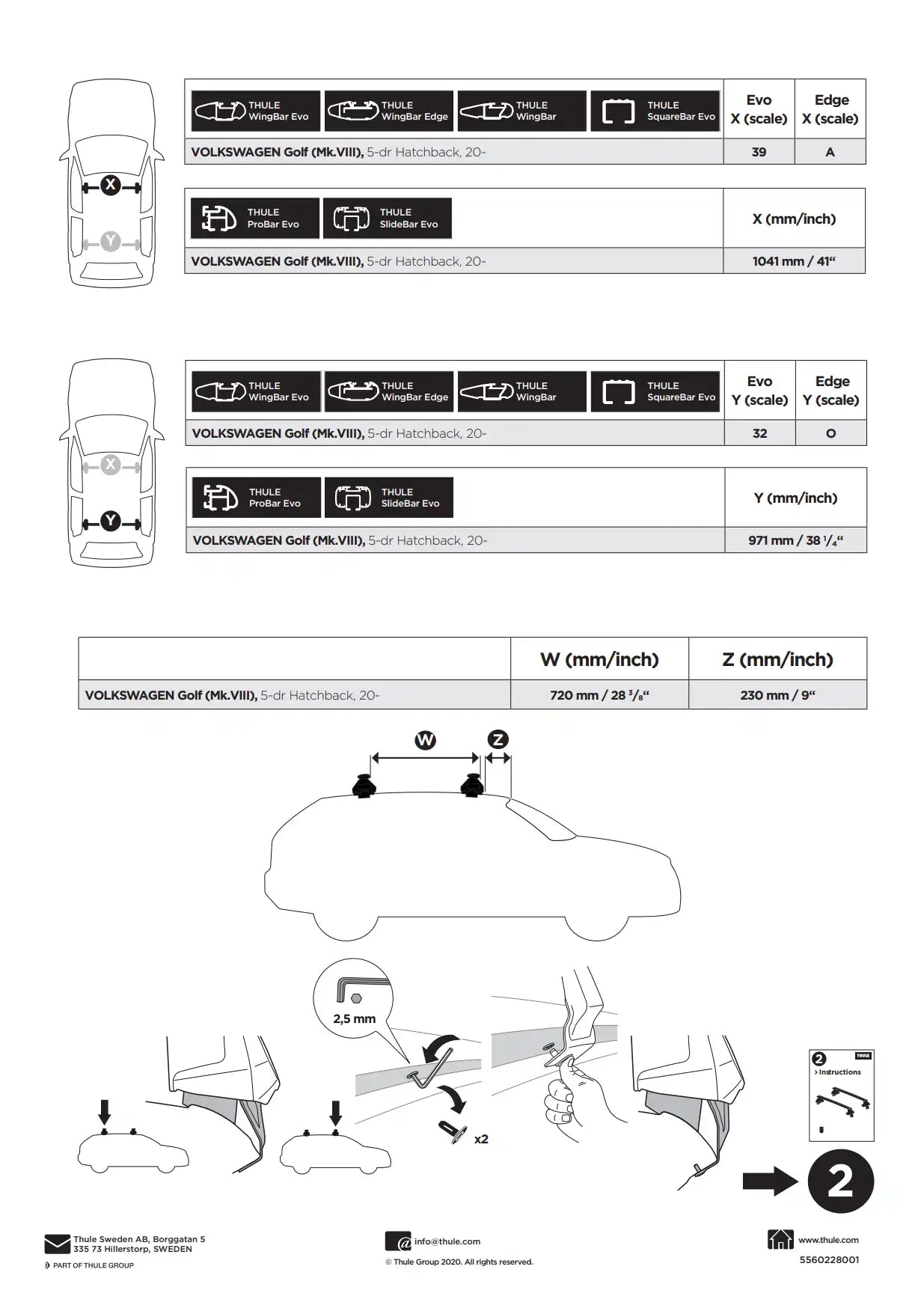 Kit Thule 145236 1 Manual
