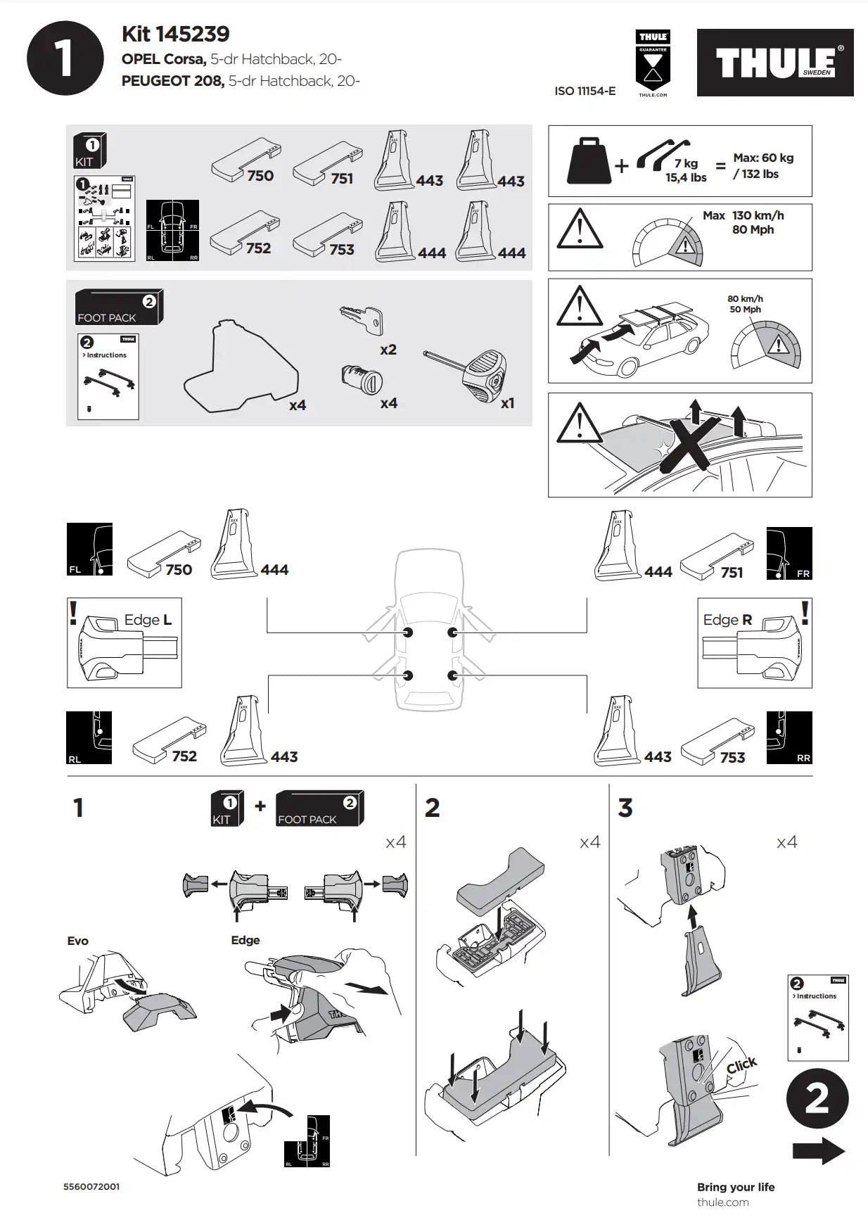 Kit Thule 145239 2 Manual