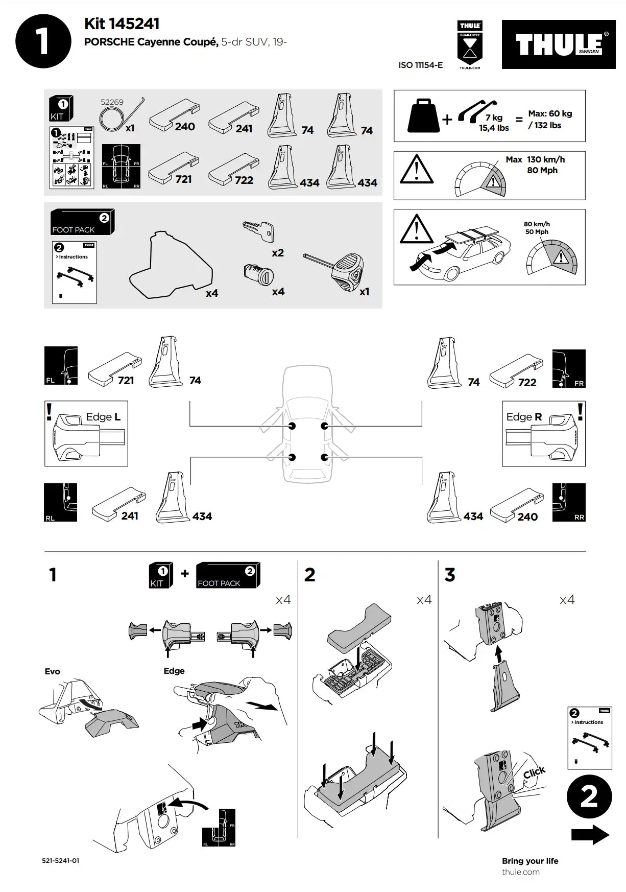 Kit Thule 145241 2 Manual
