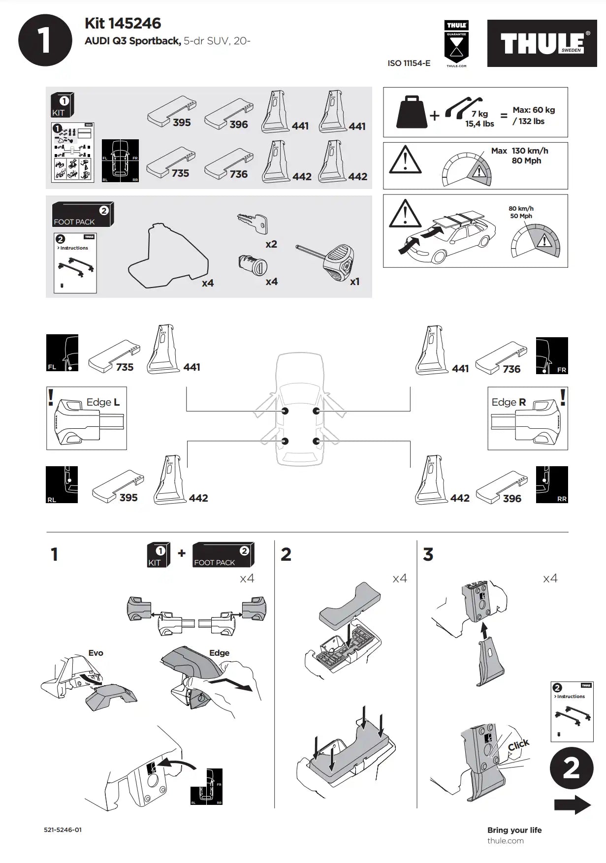 Kit Thule 145246 1 Manual