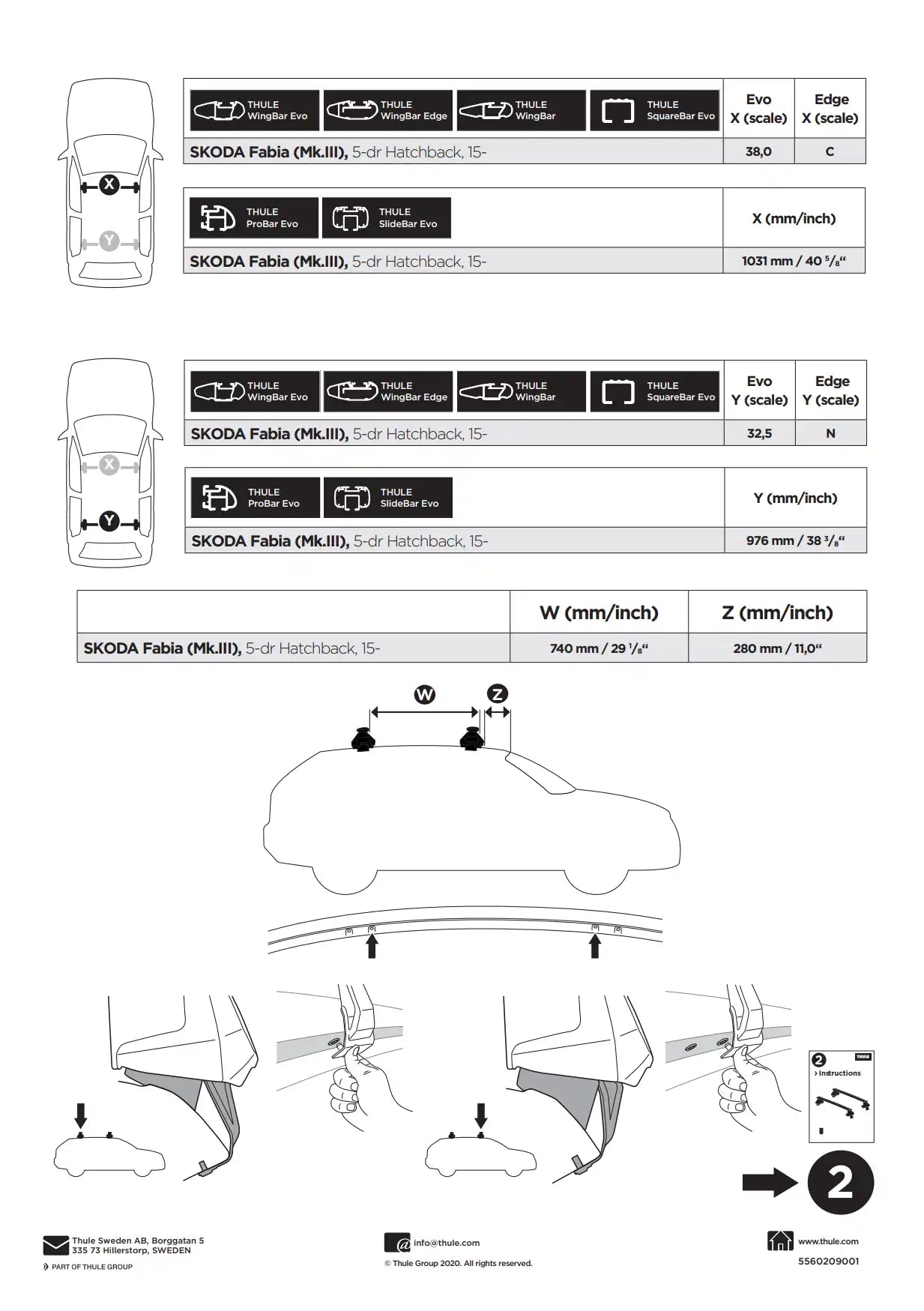Kit Thule 145250 1 Manual