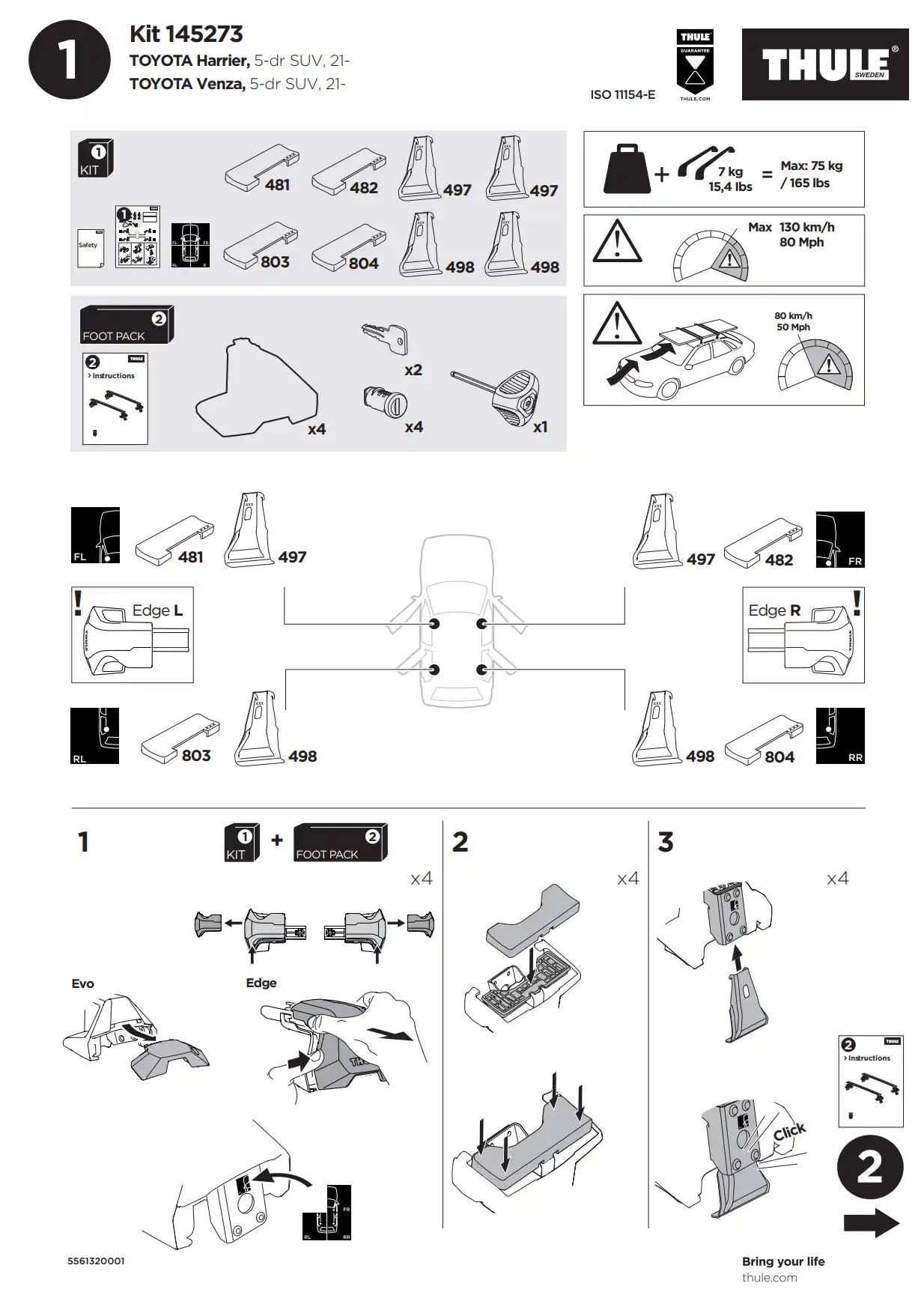 Kit Thule 145273 02 Manual