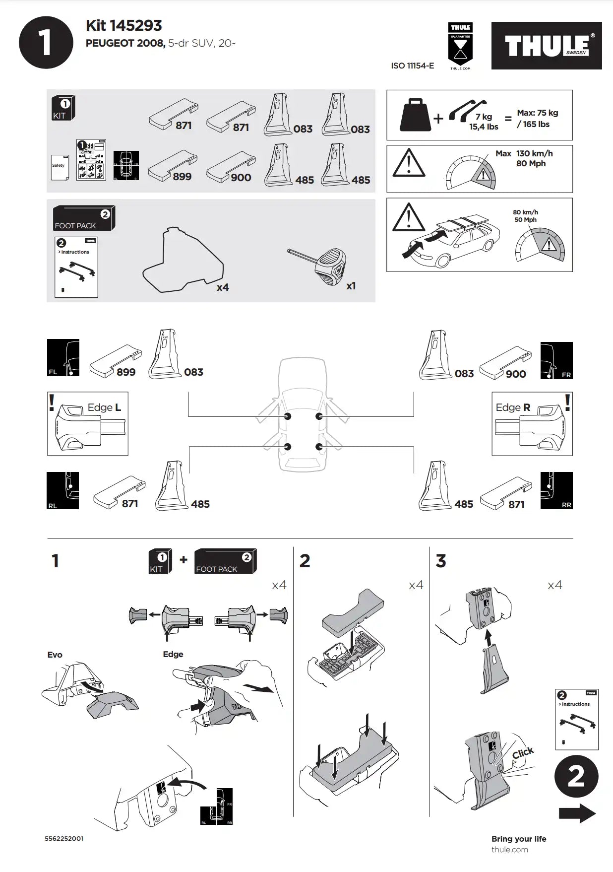 Kit Thule 145293 02 Manual