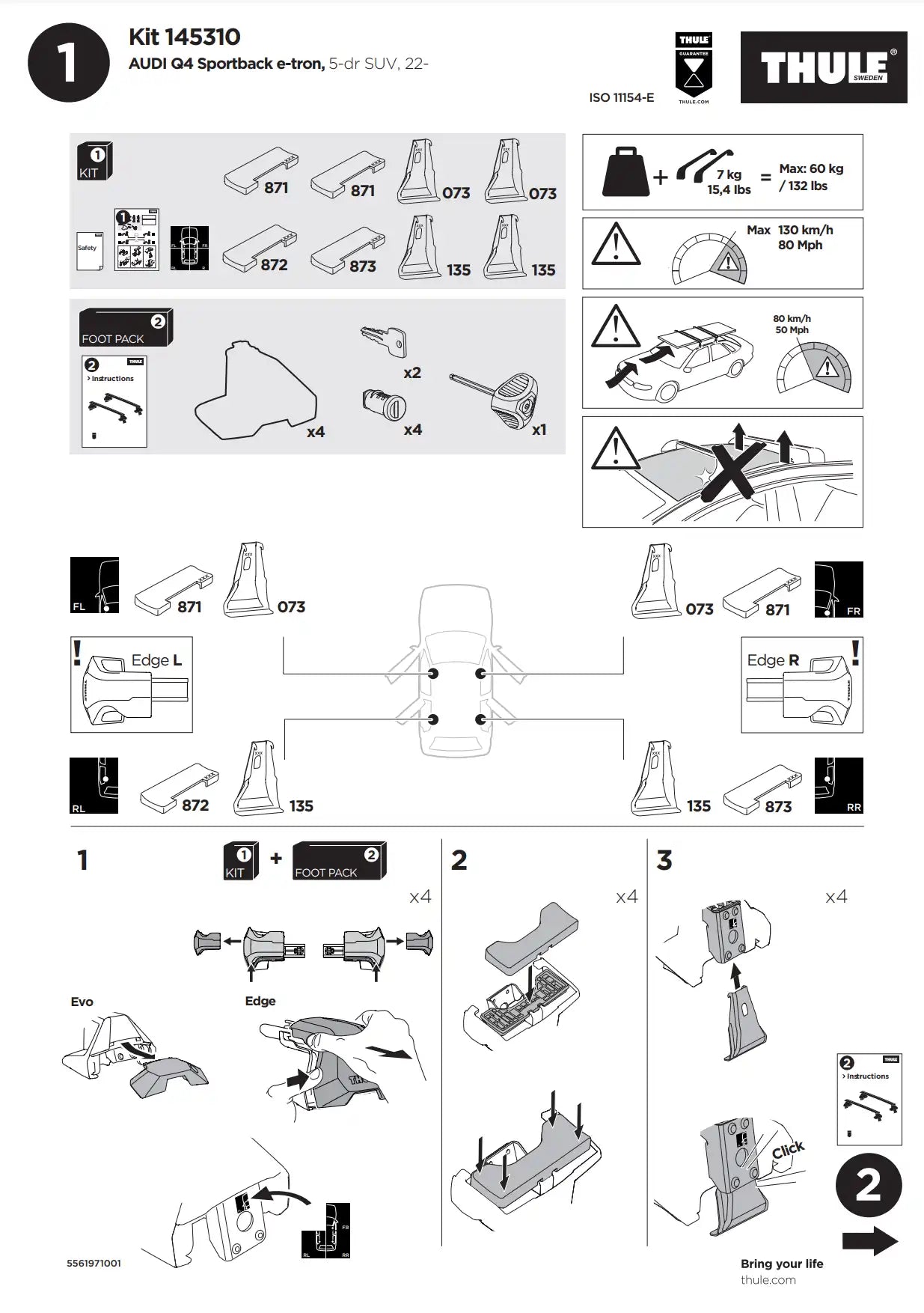 Kit Thule 145310 02 Manual