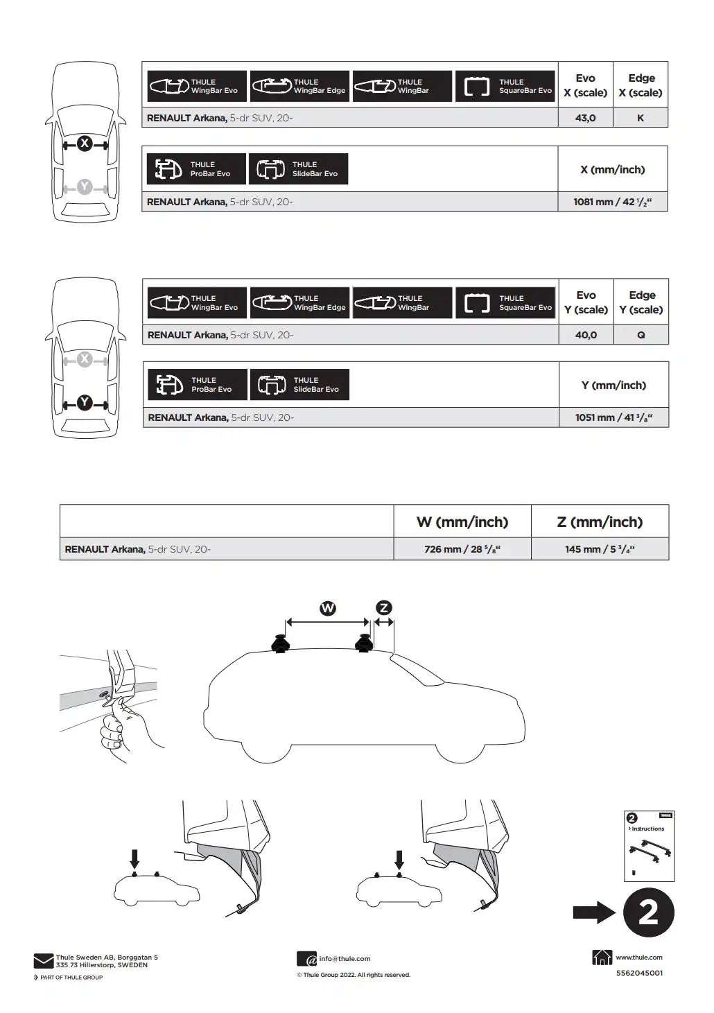 Kit Thule 145312 01 Manual