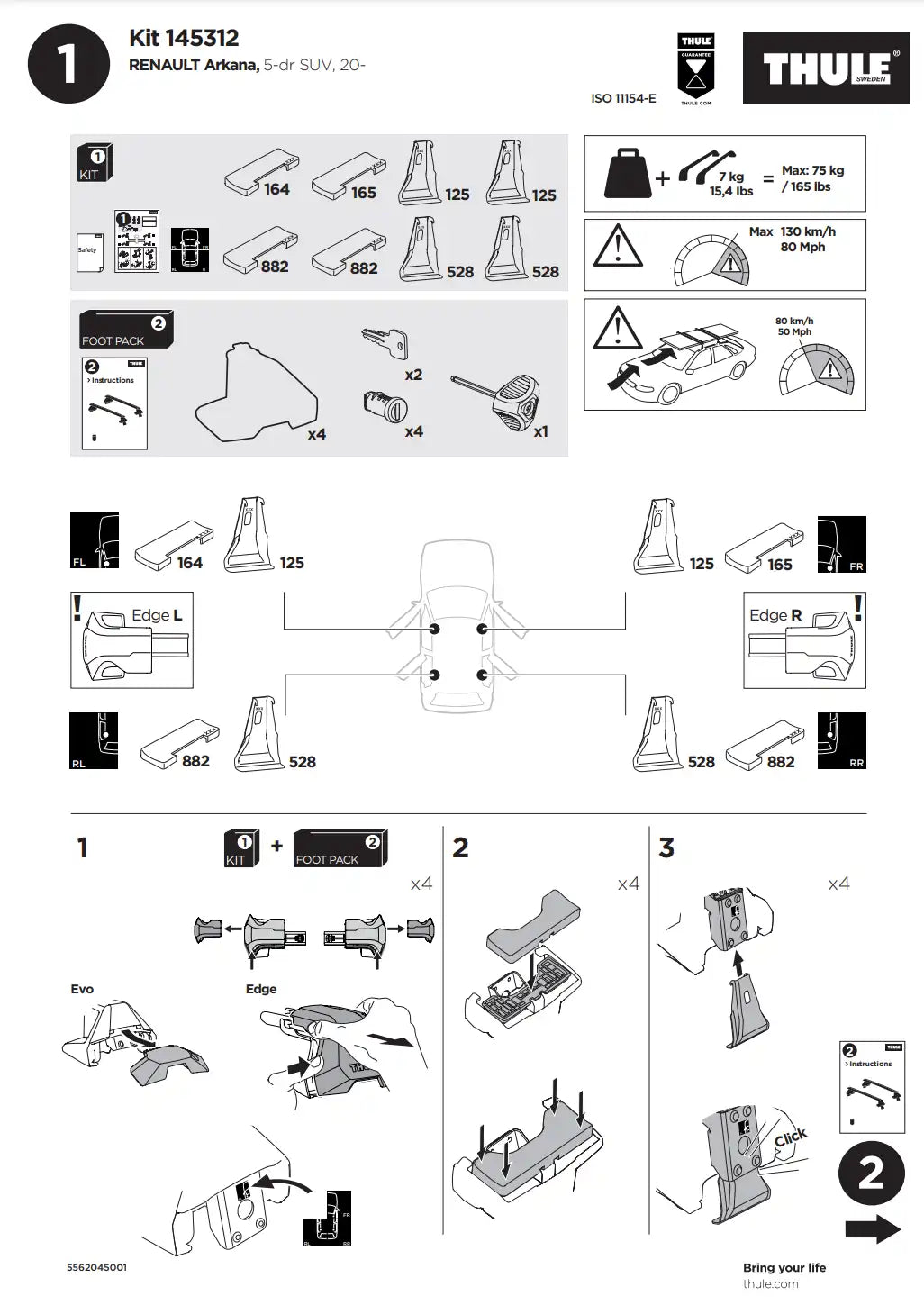 Kit Thule 145312 02 Manual 1