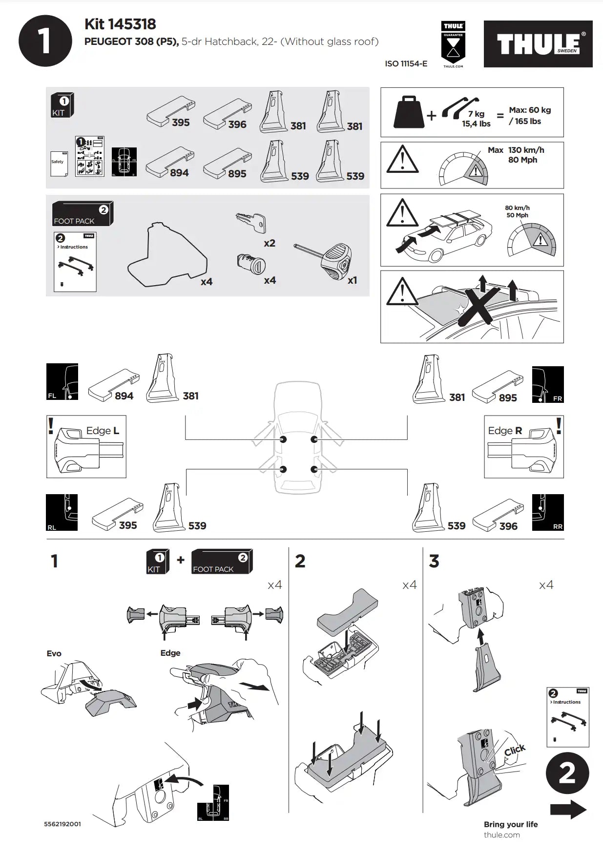 Kit Thule 145318 02 Manual