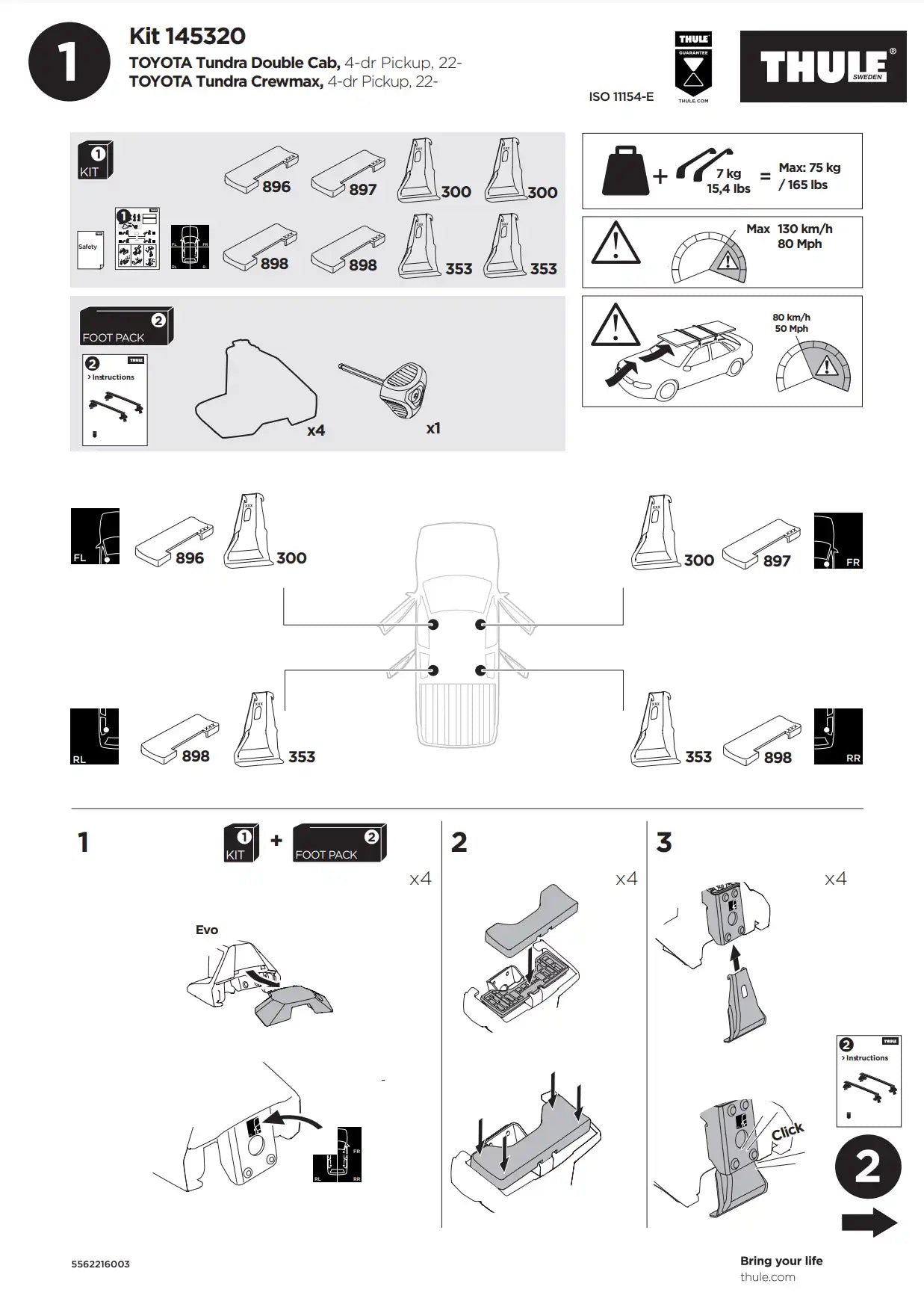 Kit Thule 145320 02 Manual