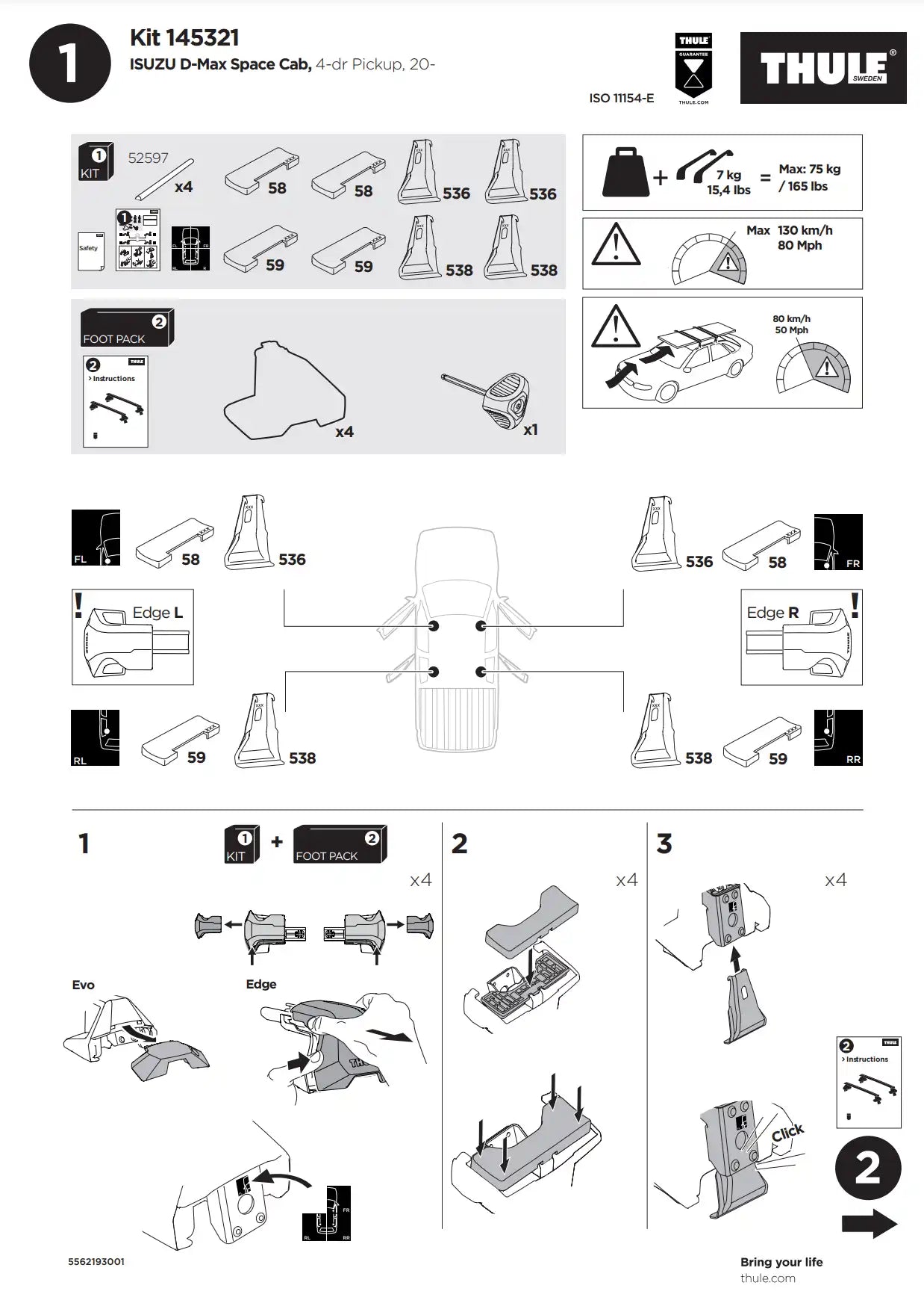 Kit Thule 145321 02 Manual