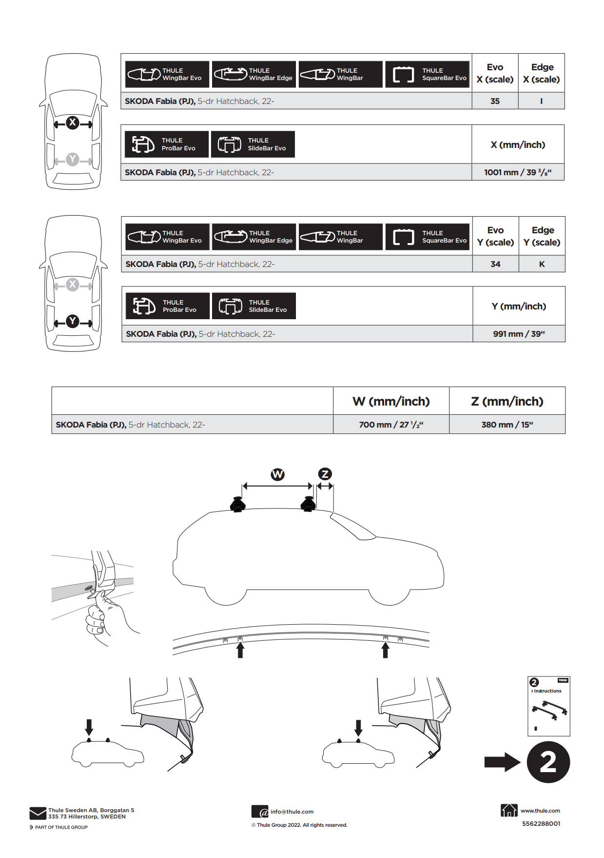 Kit Thule 145322 02 Manual