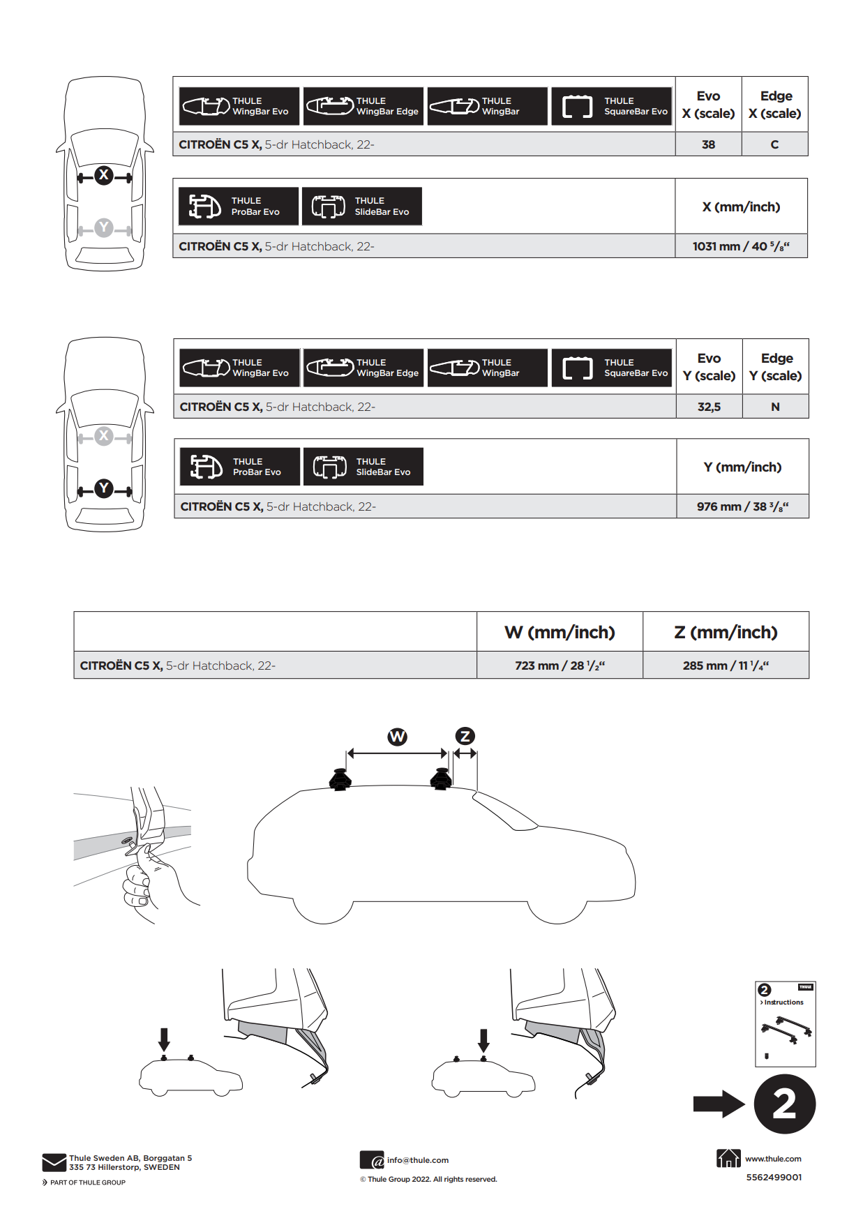 Kit Thule 145327 02 Manual