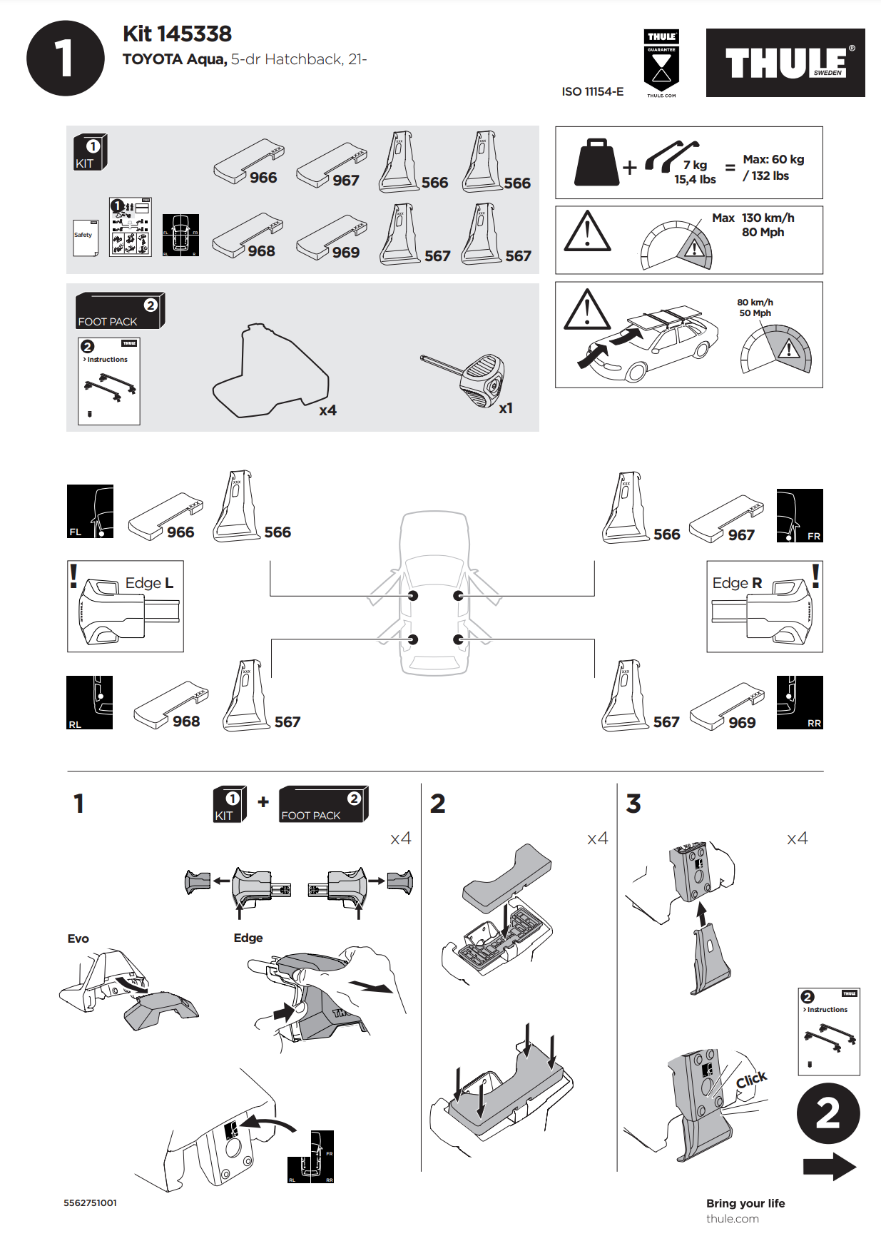 Kit Thule 145338 01 Manual