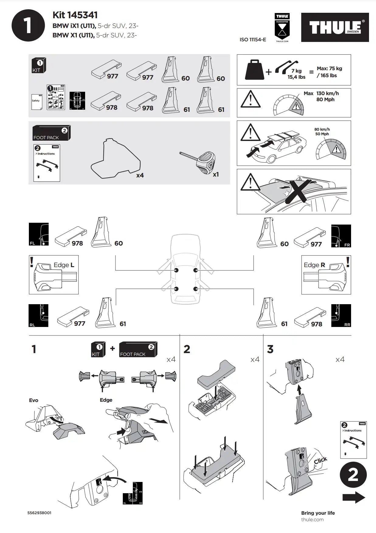 Kit Thule 145341 02 Manual