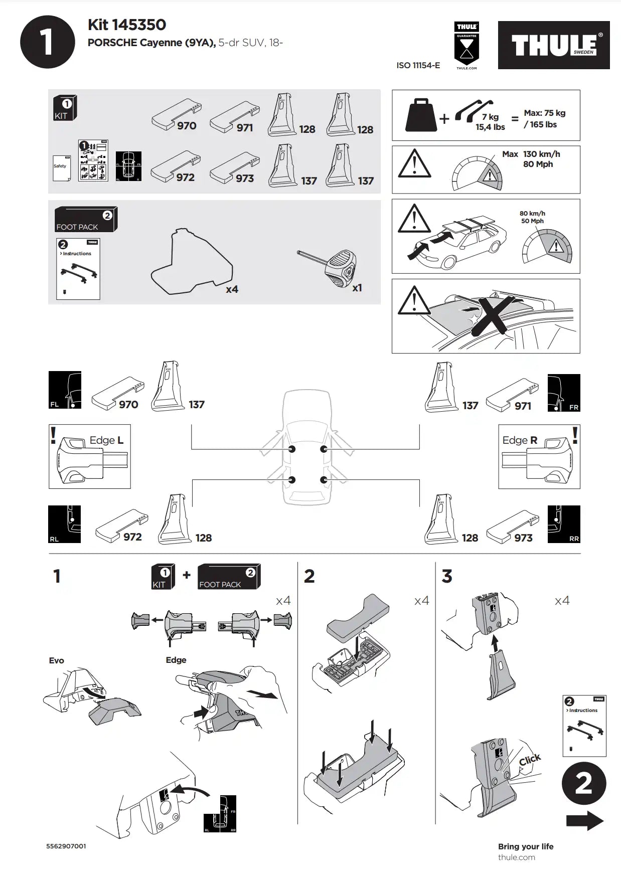 Kit Thule 145350 02 Manual