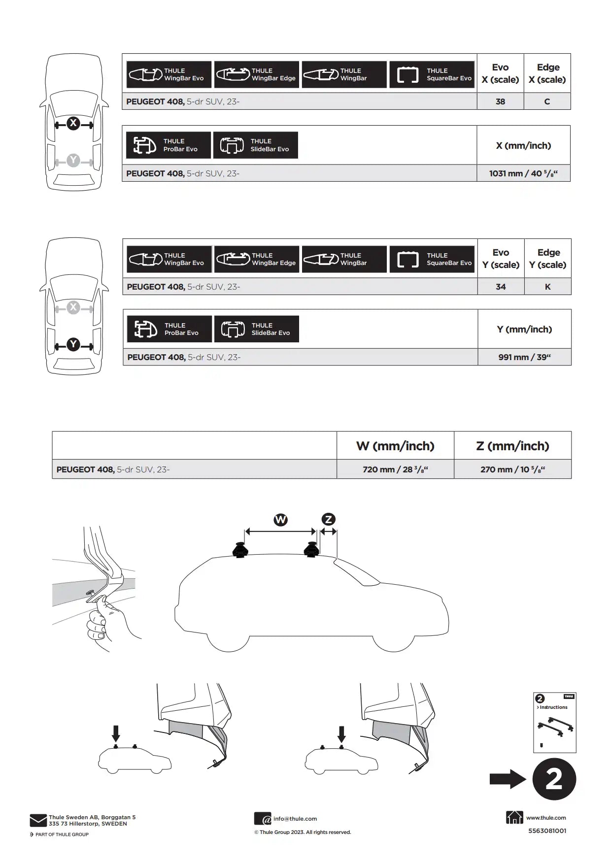 Kit Thule 145354 01 Manual