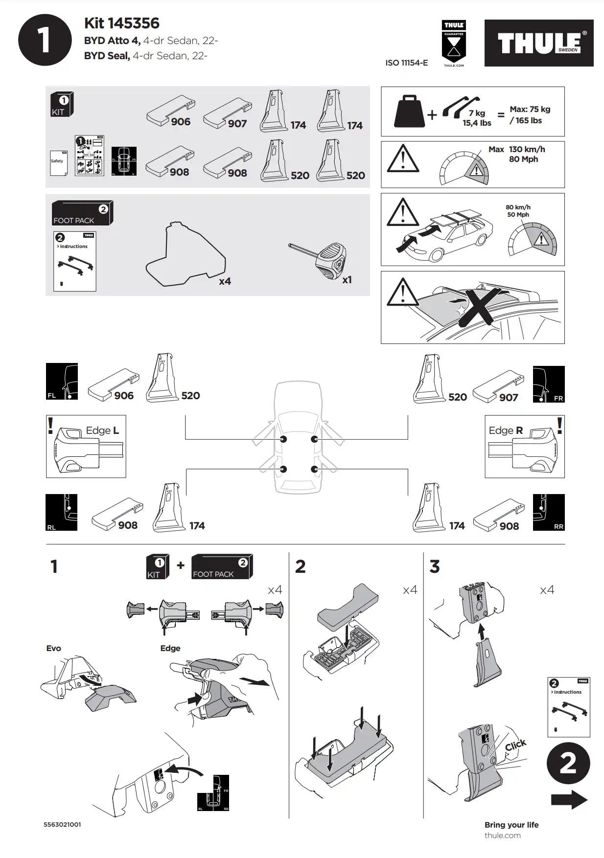 Kit Thule 145356 02 Manual