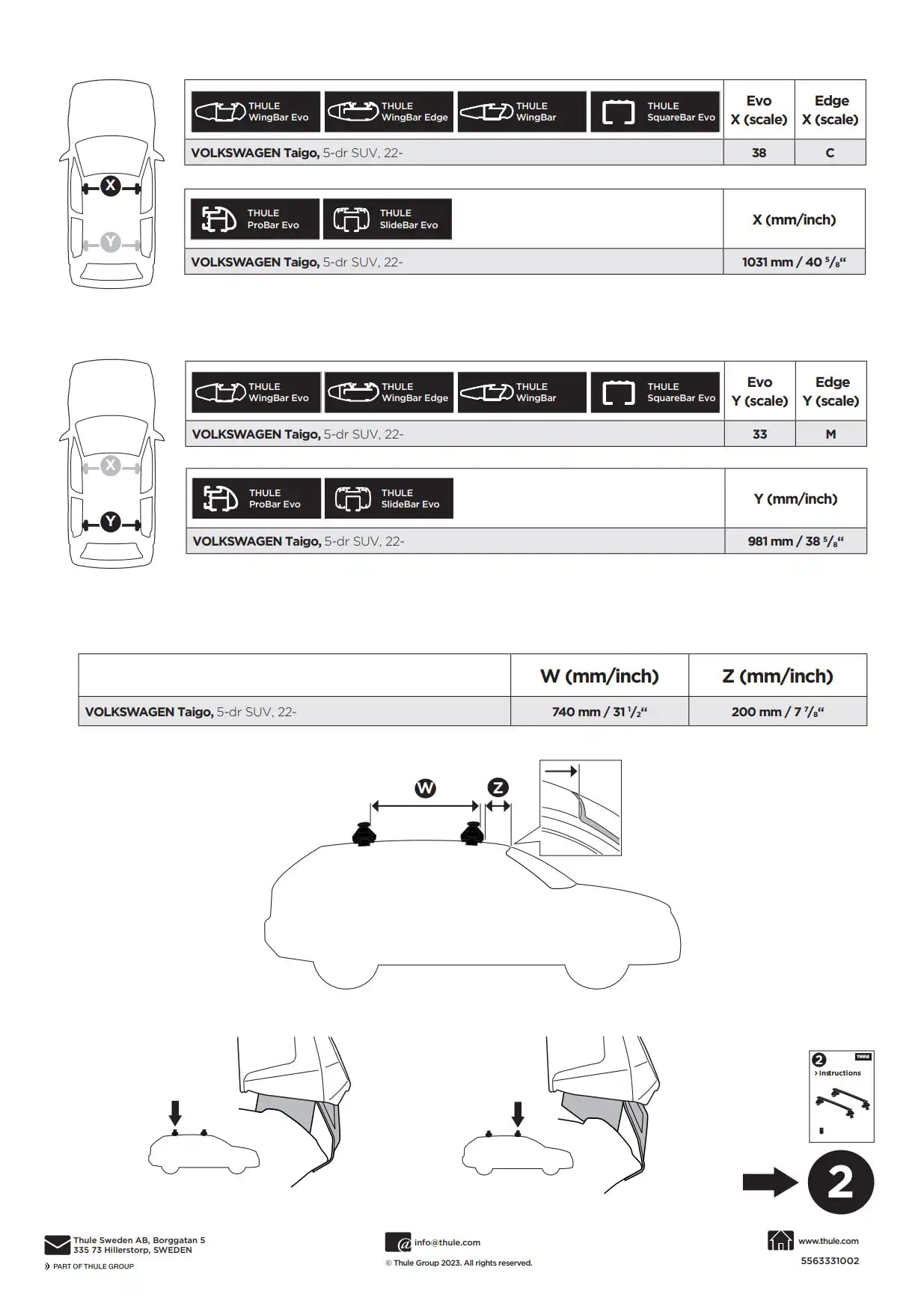 Kit Thule 145361 01 Manual