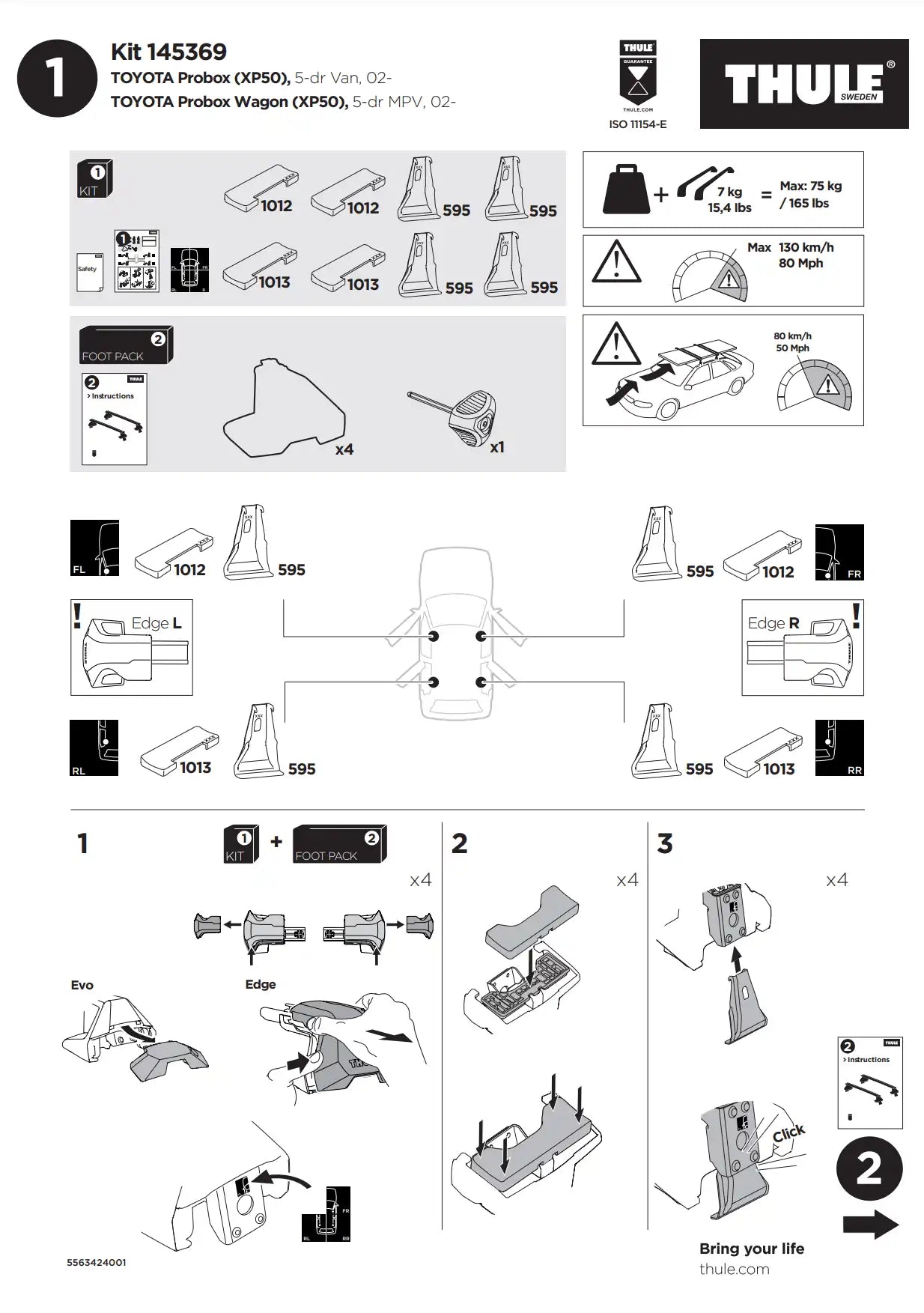 Kit Thule 145369 01 Manual