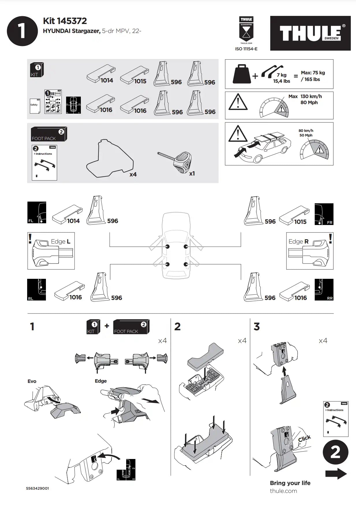 Kit Thule 145372 02 Manual