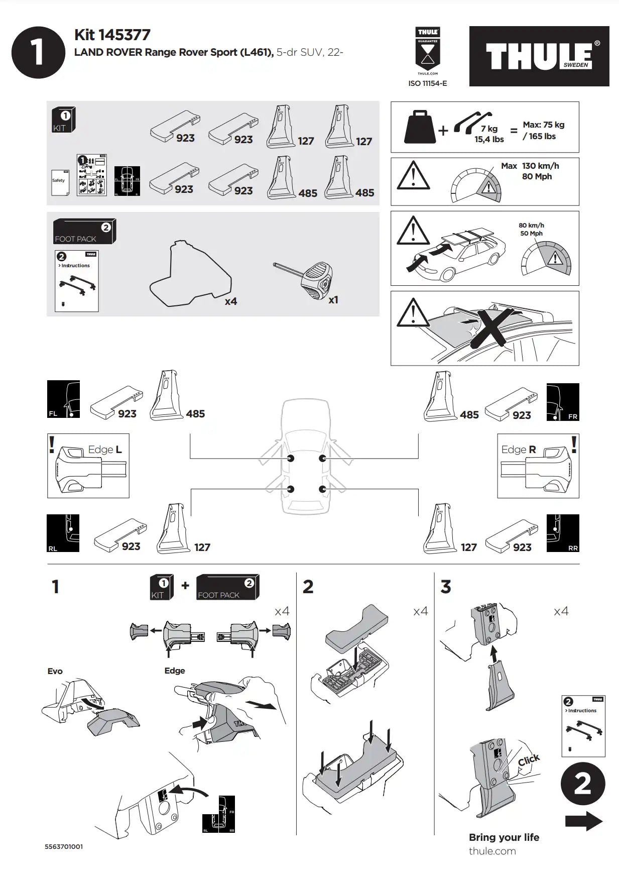 Kit Thule 145377 02 Manual