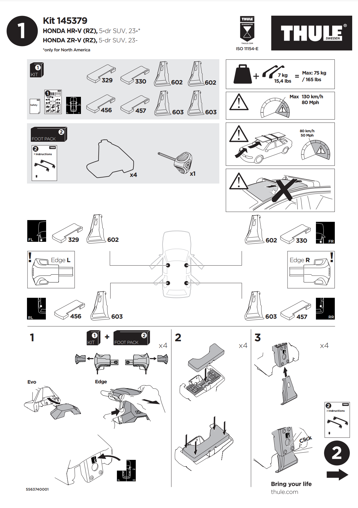 Kit Thule 145379 01 Manual