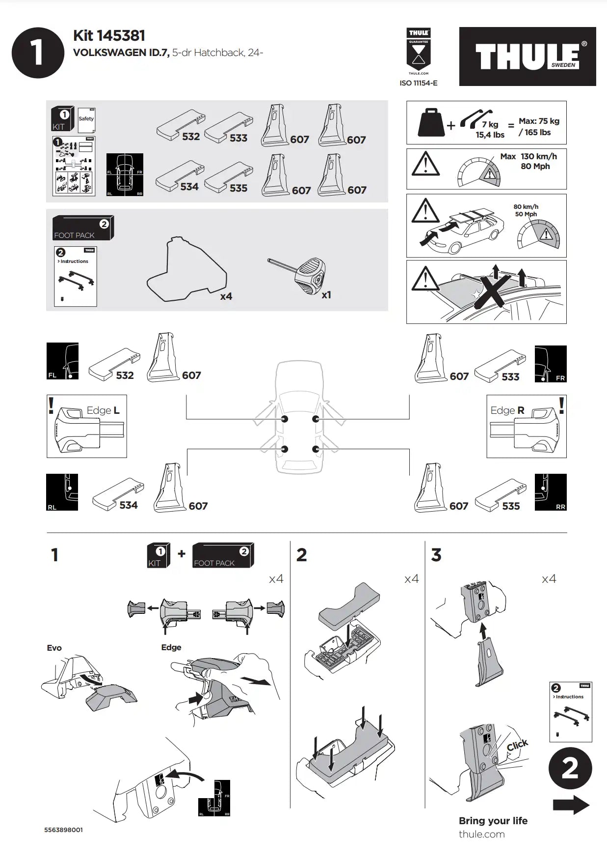 Kit Thule 145381 02 Manual