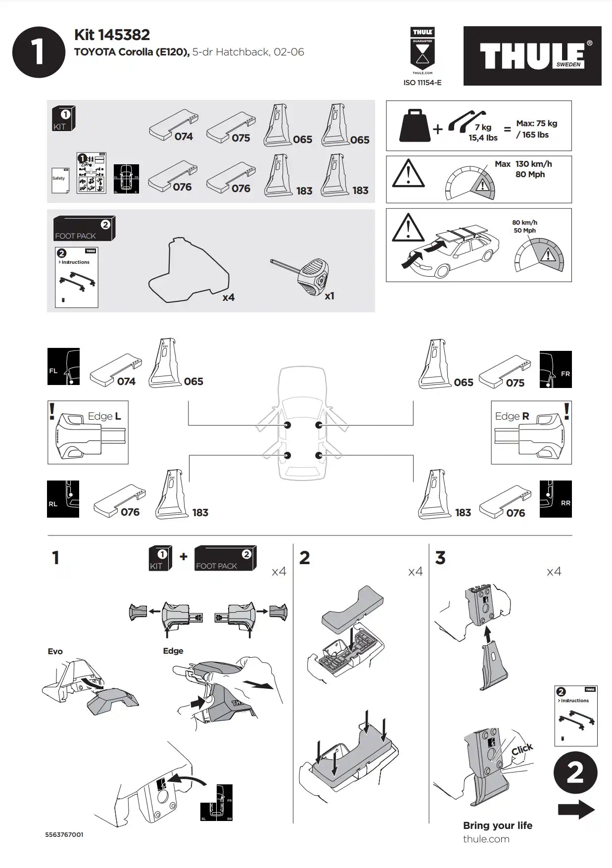 Kit Thule 145382 02 Manual