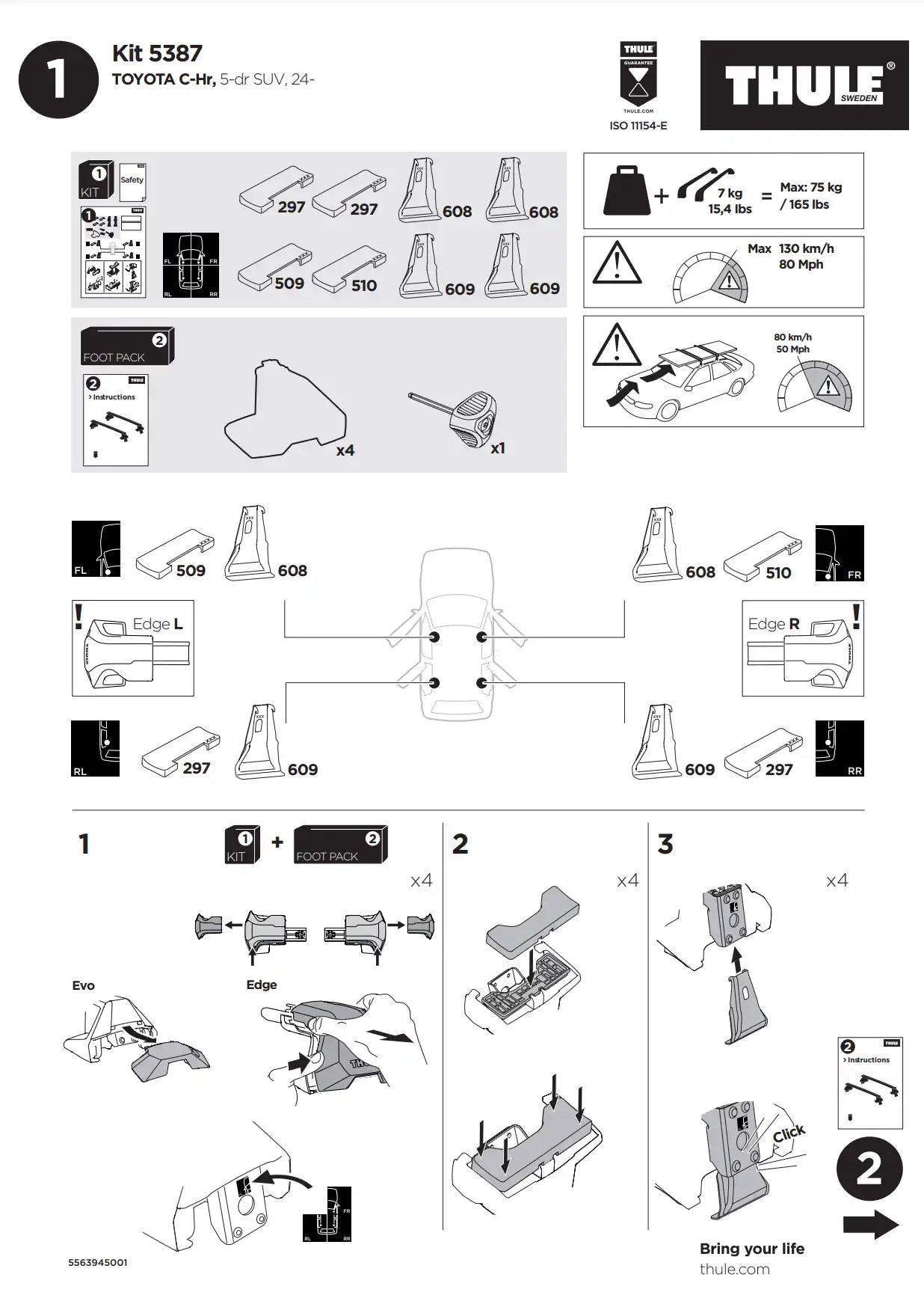 Kit Thule 145387 01 Manual