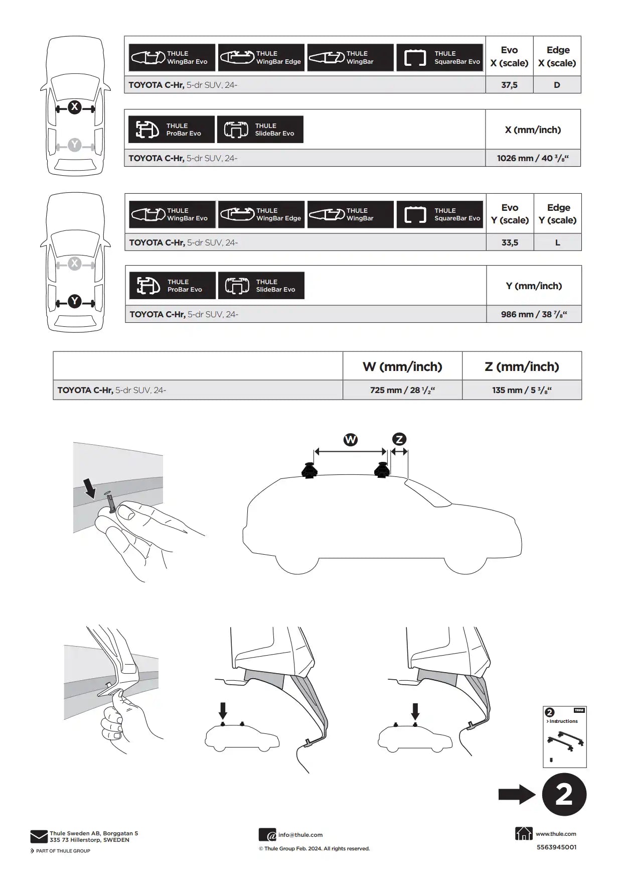 Kit Thule 145387 02 Manual