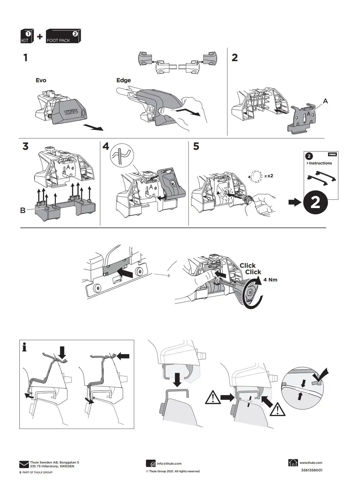 Kit Thule 16086 2 Manual