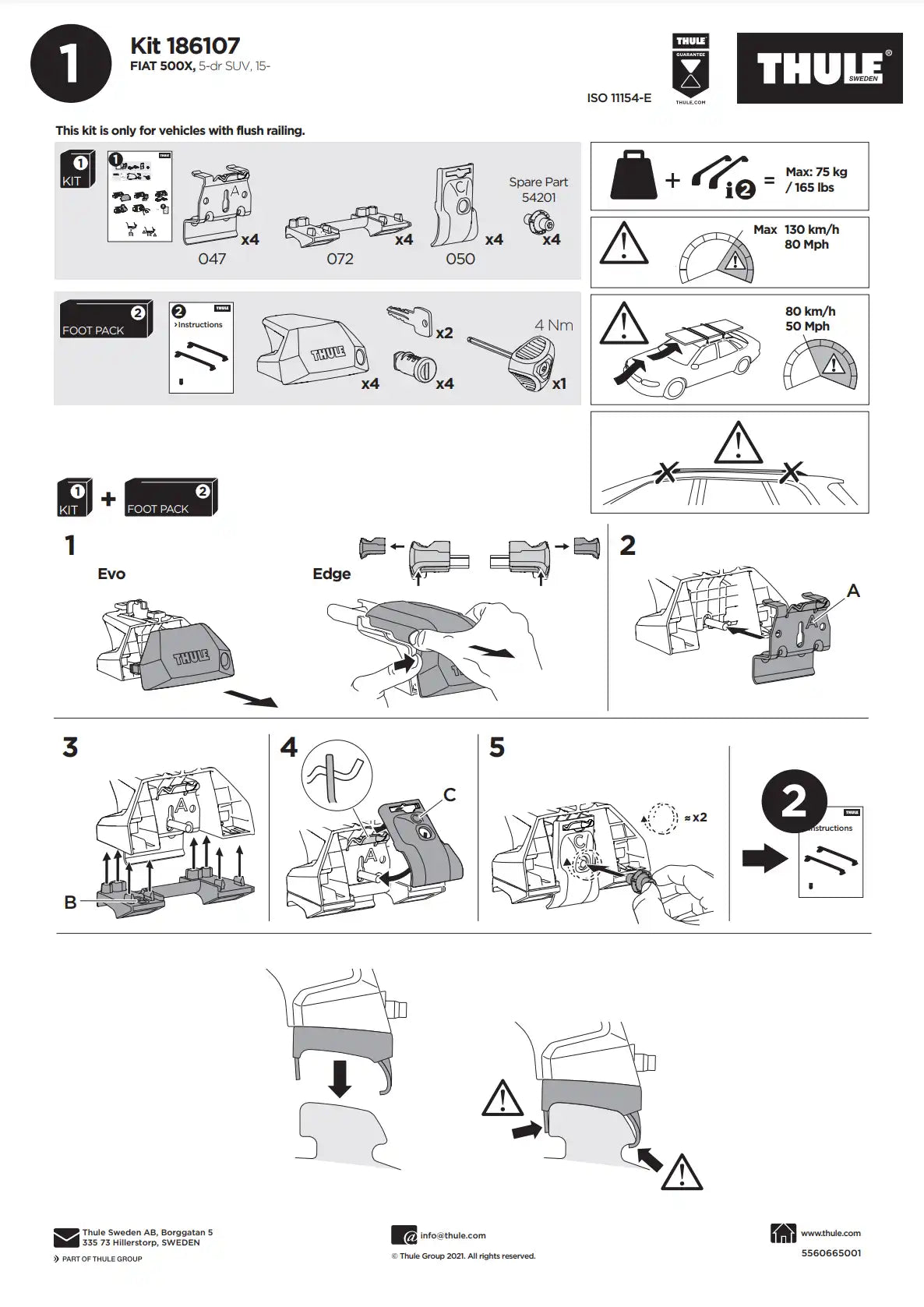 Kit Thule 16107 Manual