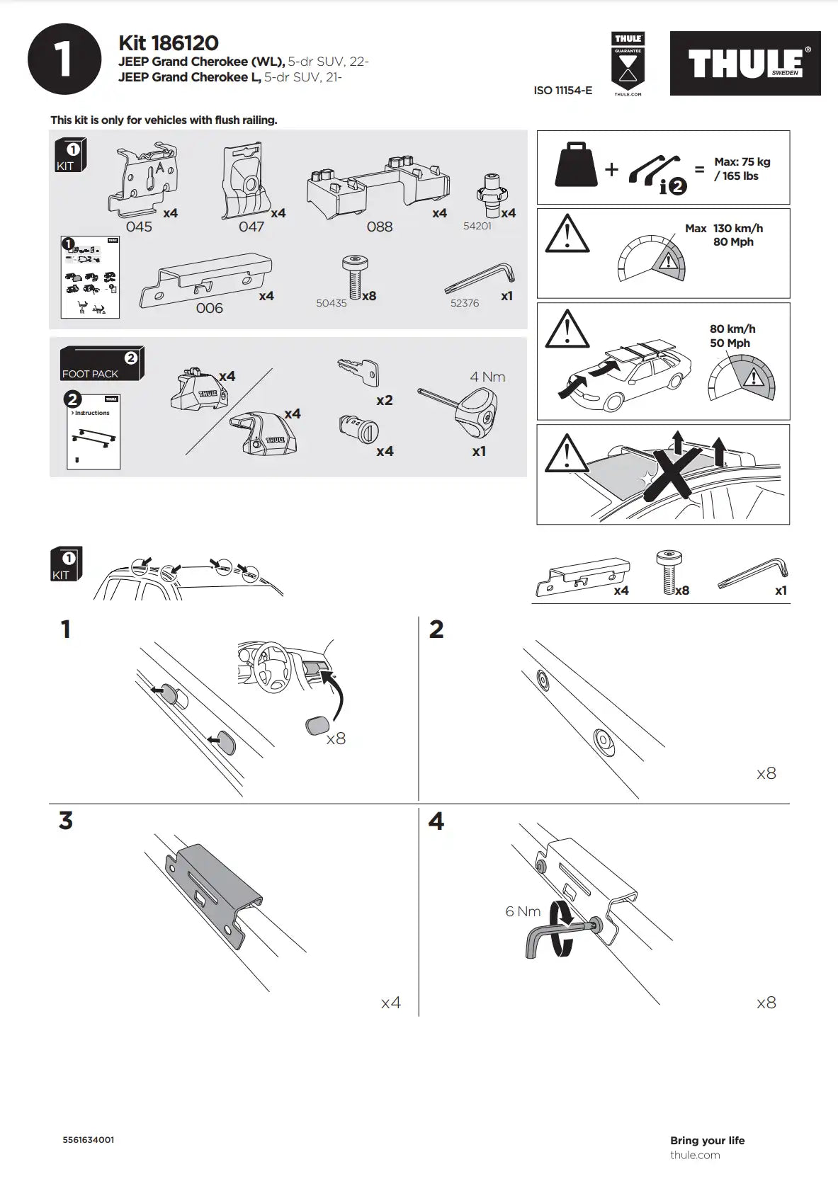 Kit Thule 16120 1 Manual