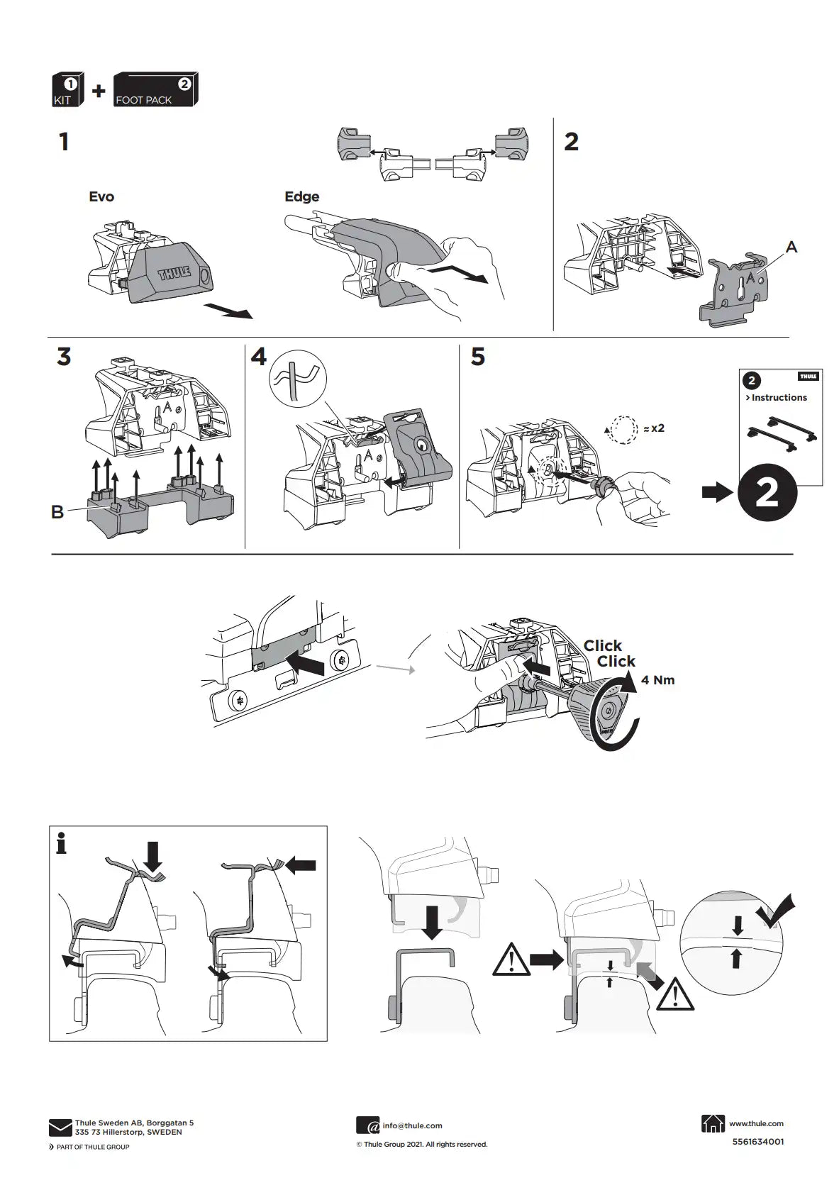 Kit Thule 16120 2 Manual