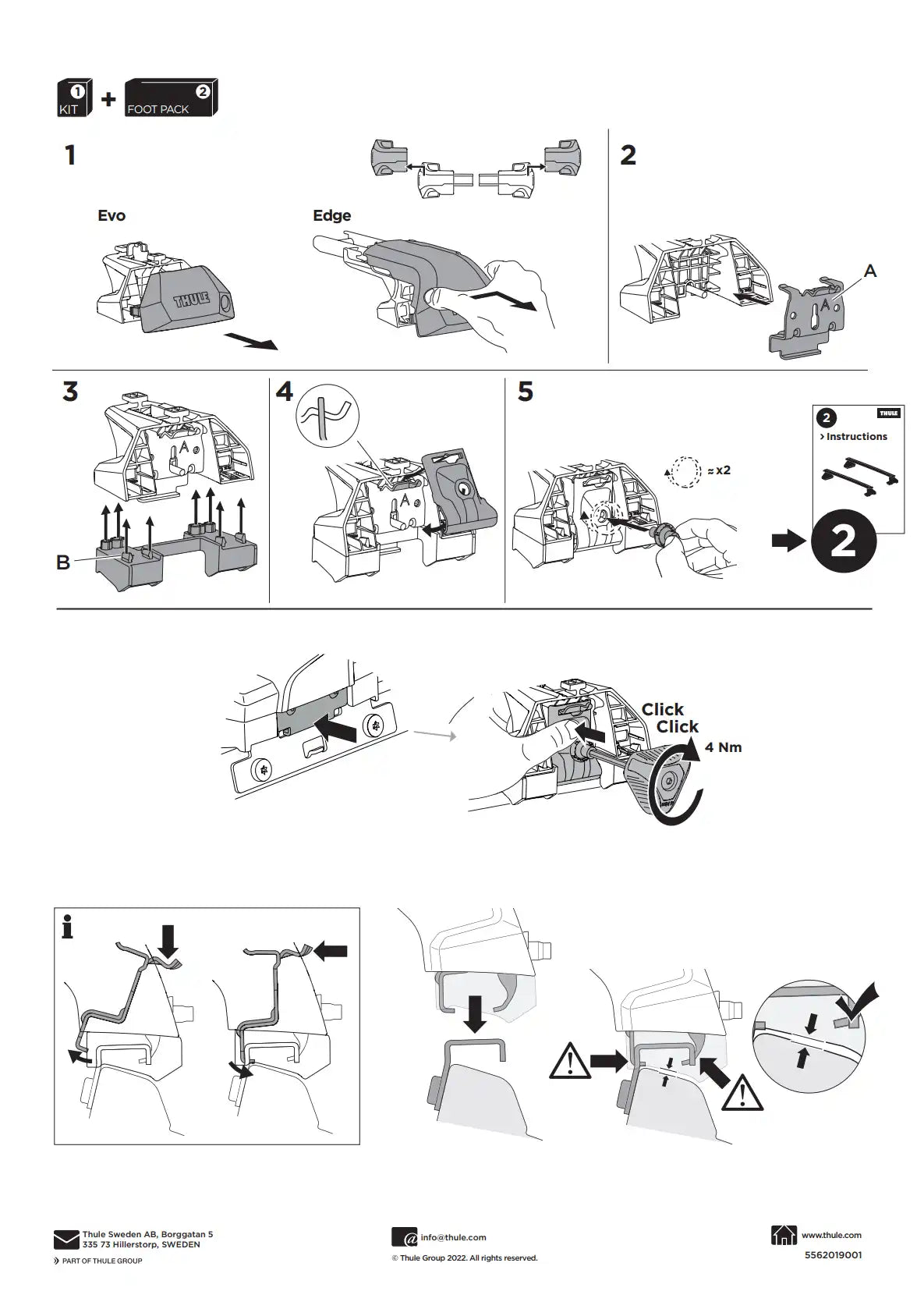 Kit Thule 16124 2 Manual