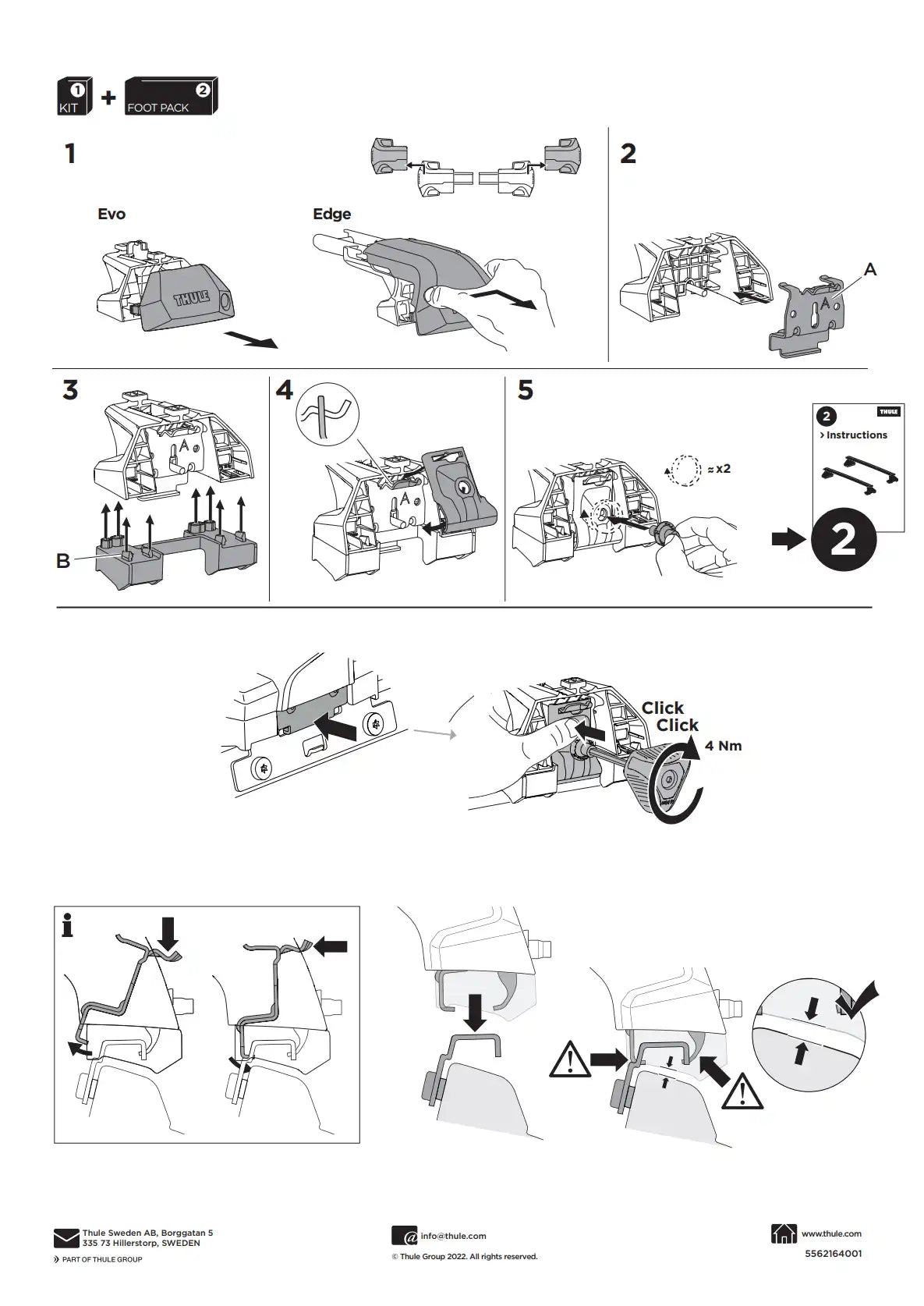 Kit Thule 16125 2 Manual