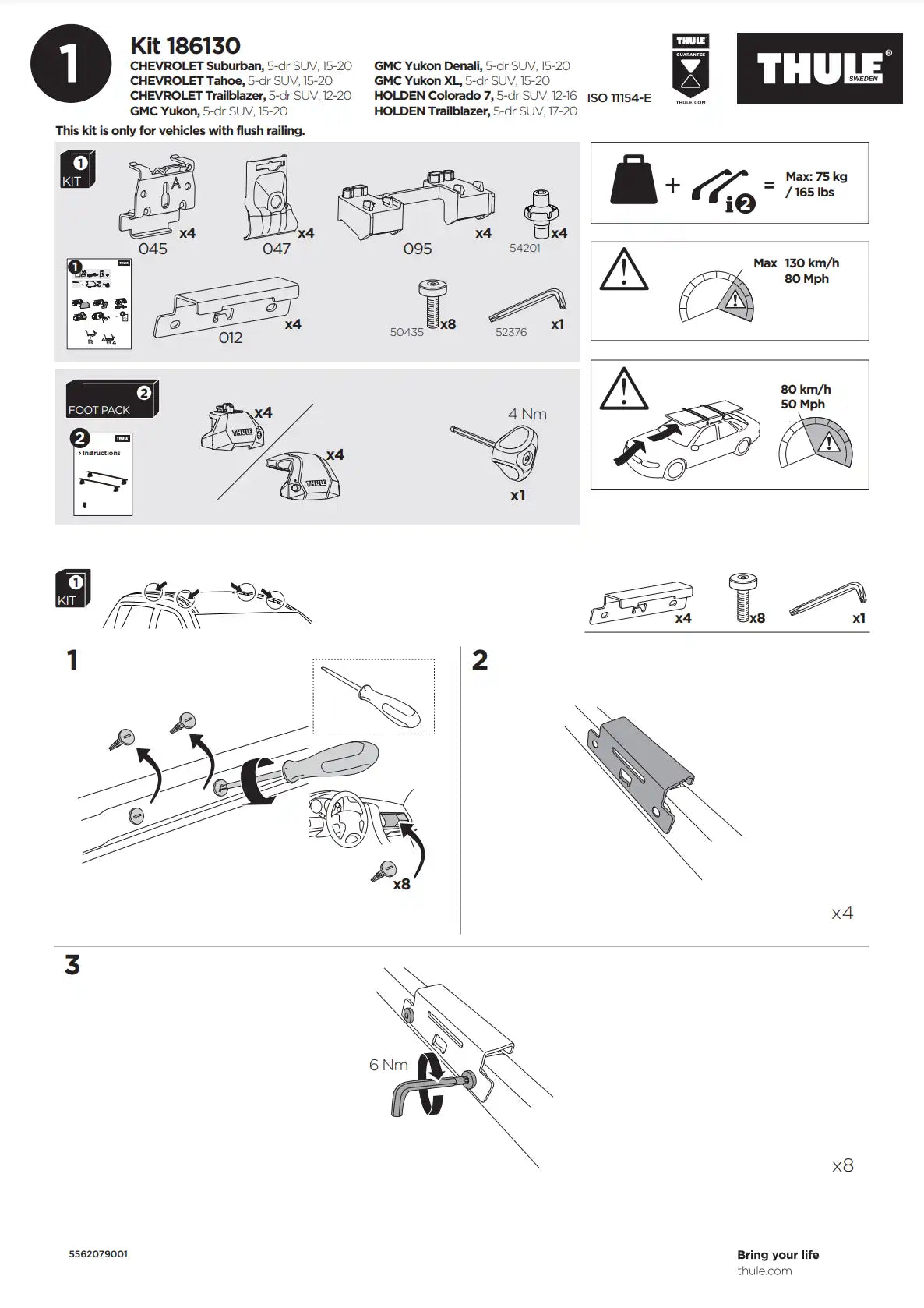 Kit Thule 16130 1 Manual