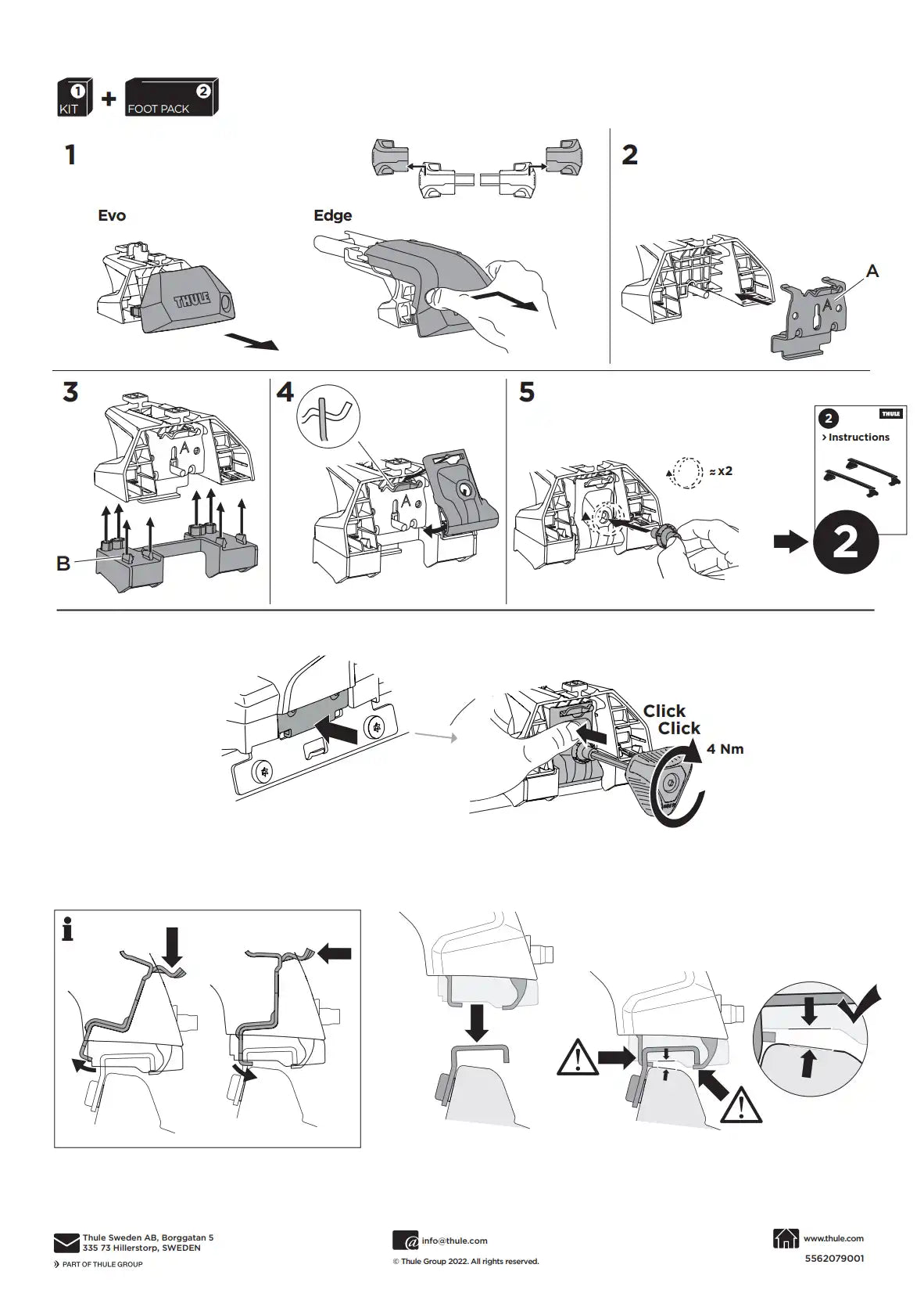 Kit Thule 16130 2 Manual