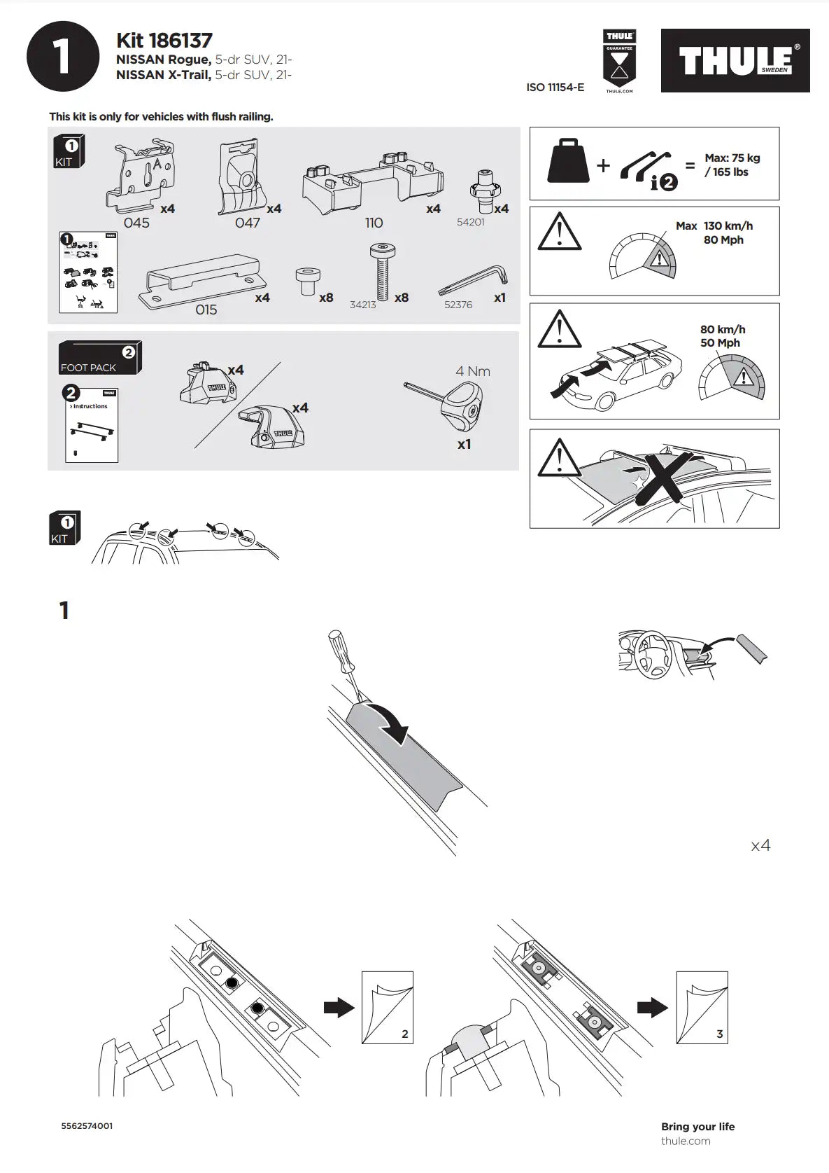 Kit Thule 16137 1 Manual
