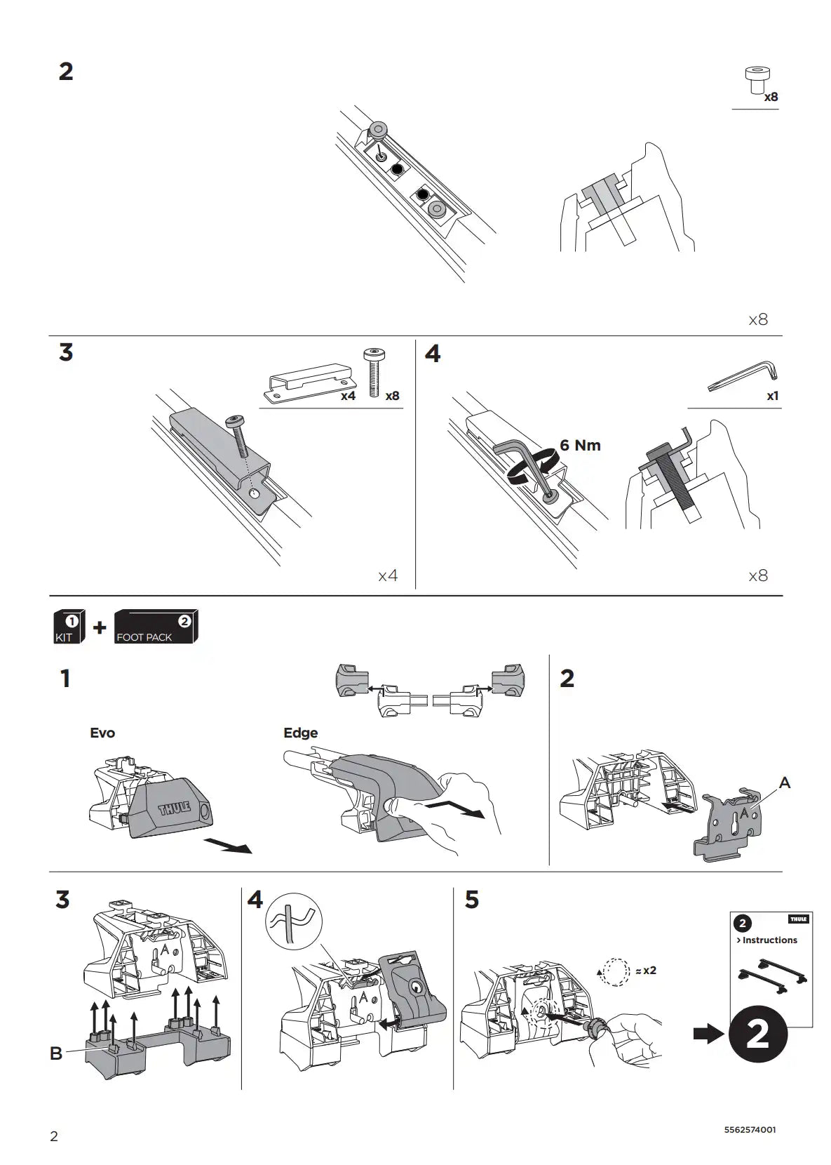Kit Thule 16137 2 Manual