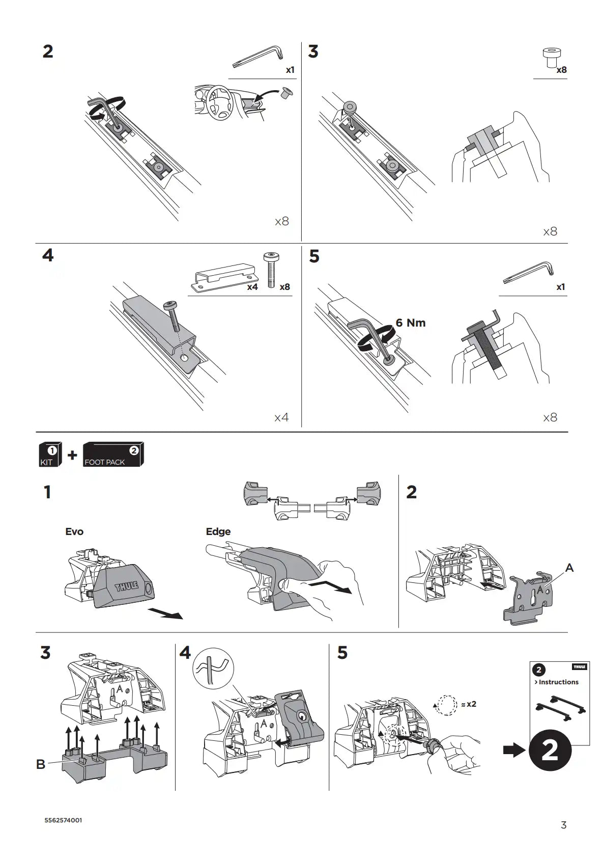 Kit Thule 16137 3 Manual