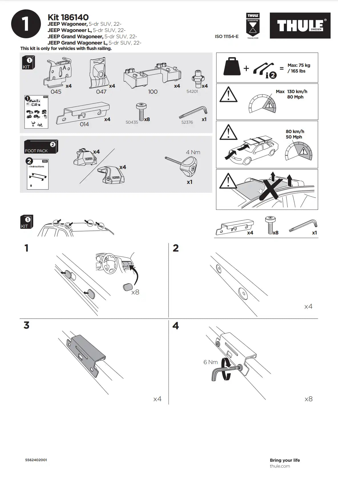 Kit Thule 16140 1 Manual