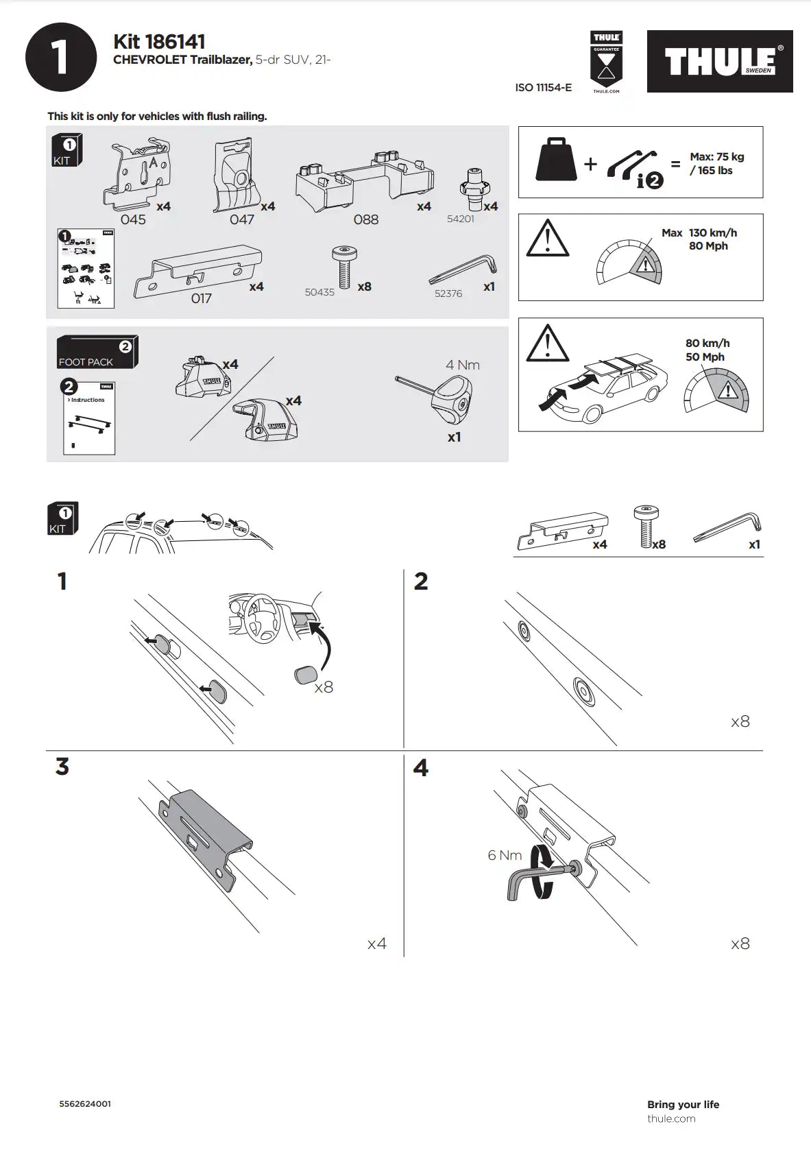 Kit Thule 16141 1 Manual